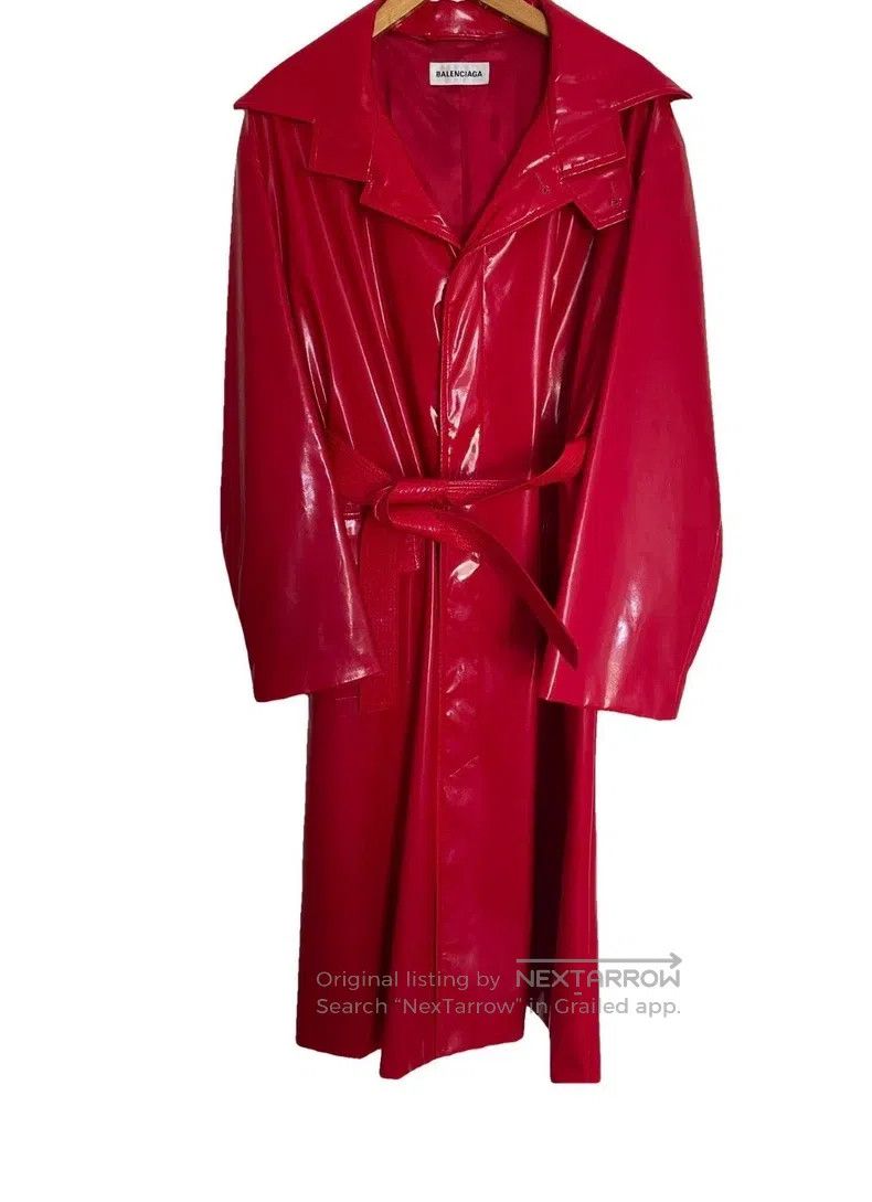 Balenciaga Balenciaga Red patent leather coat Size XS / US 0-2 / IT 36-38 - 2 Thumbnail
