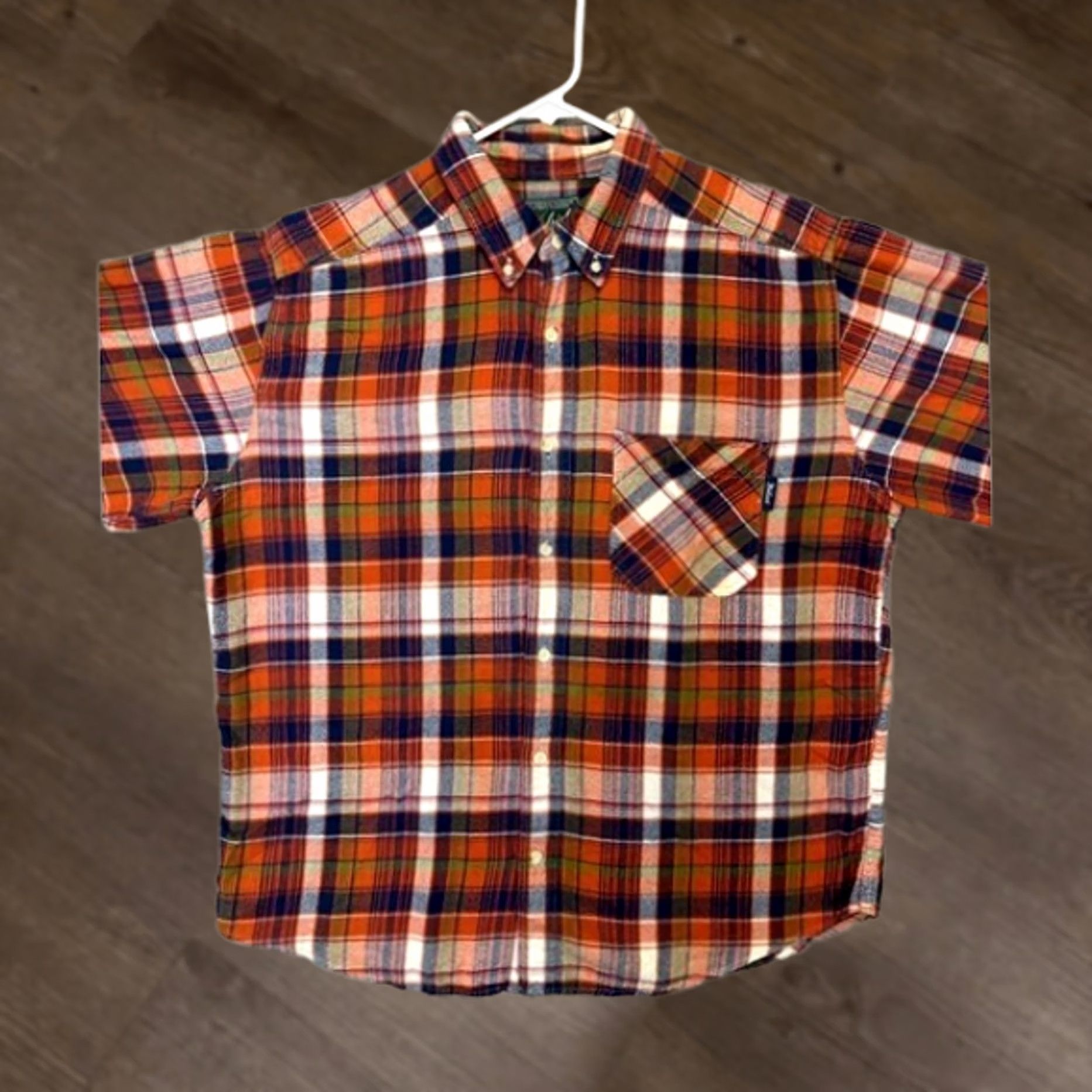 Vintage VINTAGE Woolrich Shirt Mens Large Multi Madras Plaid Flannel Button-Up Long Sleeve Size US L / EU 52-54 / 3 - 1 Thumbnail
