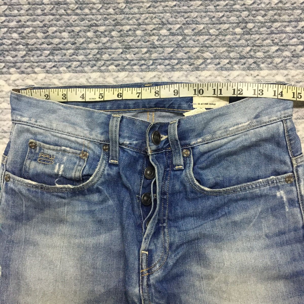 G-Star Distressed 3301 Raw Denim By G-Star Size US 29 - 10 Thumbnail