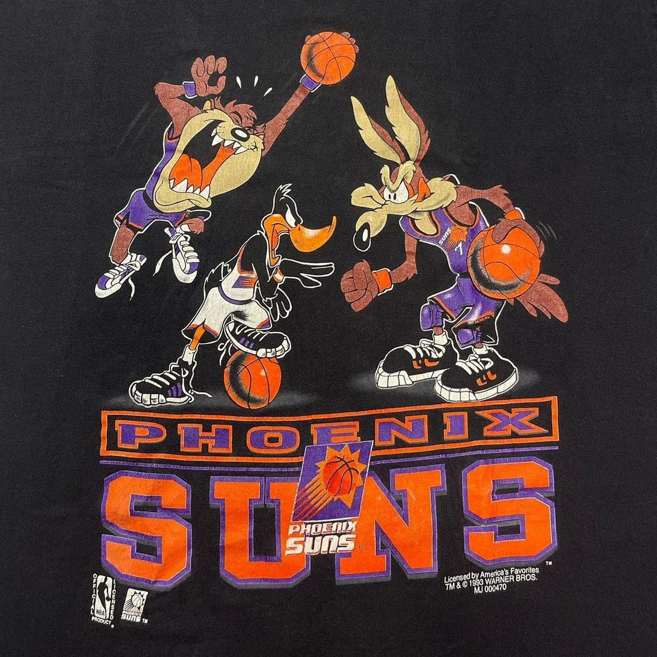 NBA × Vintage × Warner Bros Vintage Phoenix Suns Looney Tunes T-Shirt Size US XL / EU 56 / 4 - 3 Thumbnail