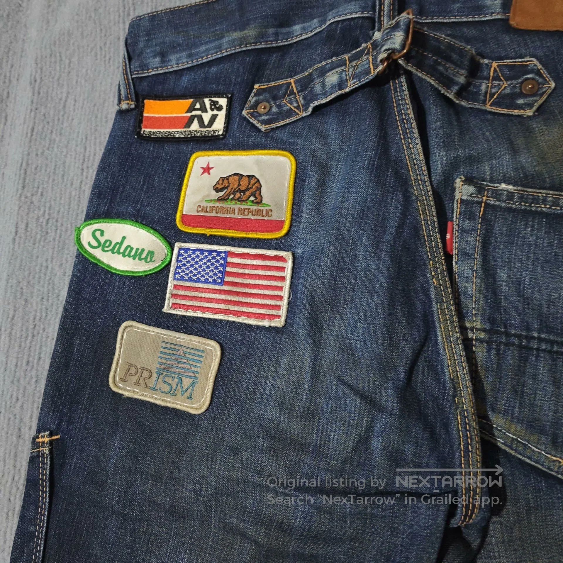 ANACHRONORM Anachronorm Japanese Oil Stain Straight Jeans. Size US 32 / EU 48 - 6 Thumbnail