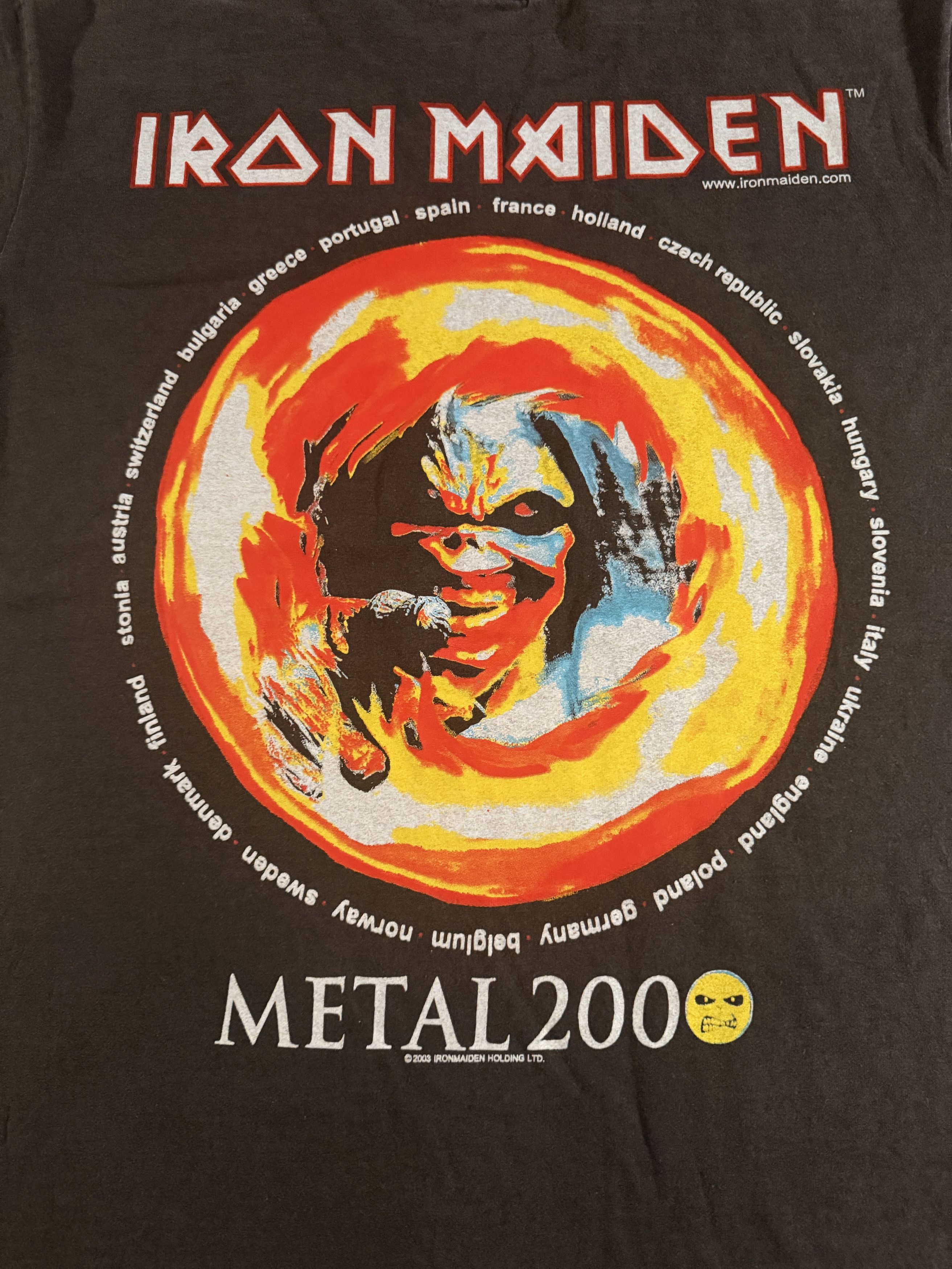 Iron Maiden Metal 2000 L Vintage Shirt Eddie