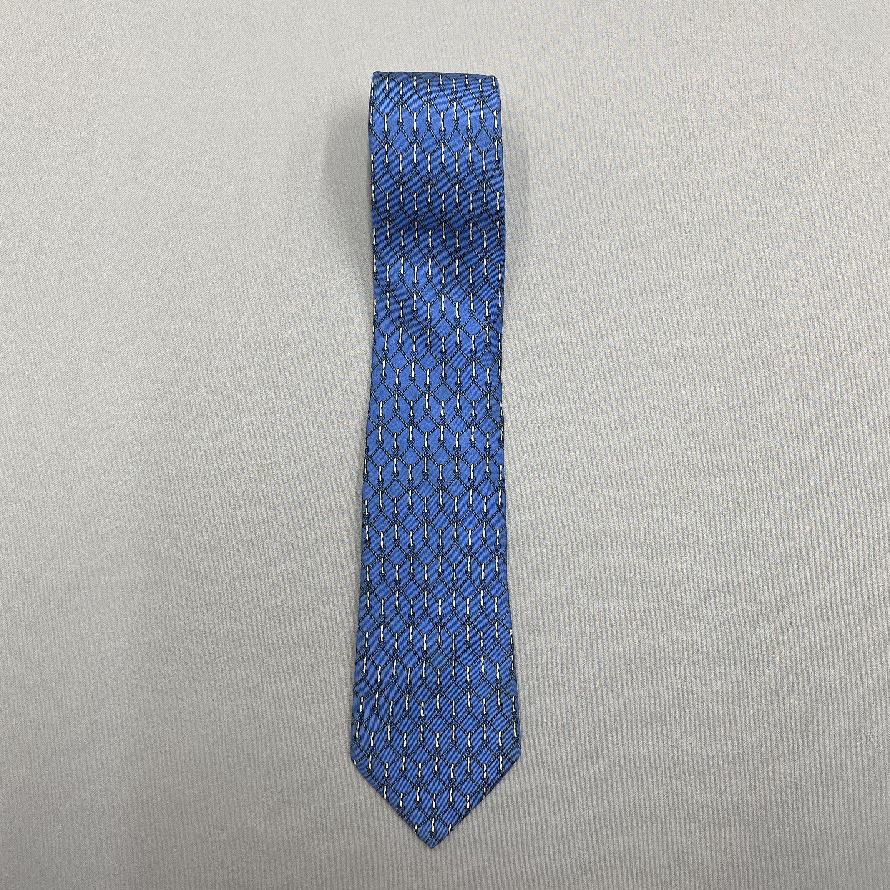 Hermes Vintage Hermes SILK Necktie Cravate Pure Silk Size ONE SIZE - 3 Thumbnail