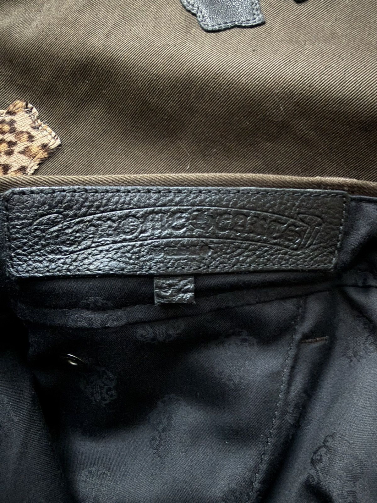 Chrome Hearts Chrome Hearts Cheetah/Black Cross Patch Brown Chino Pants Size US 32 / EU 48 - 15 Thumbnail