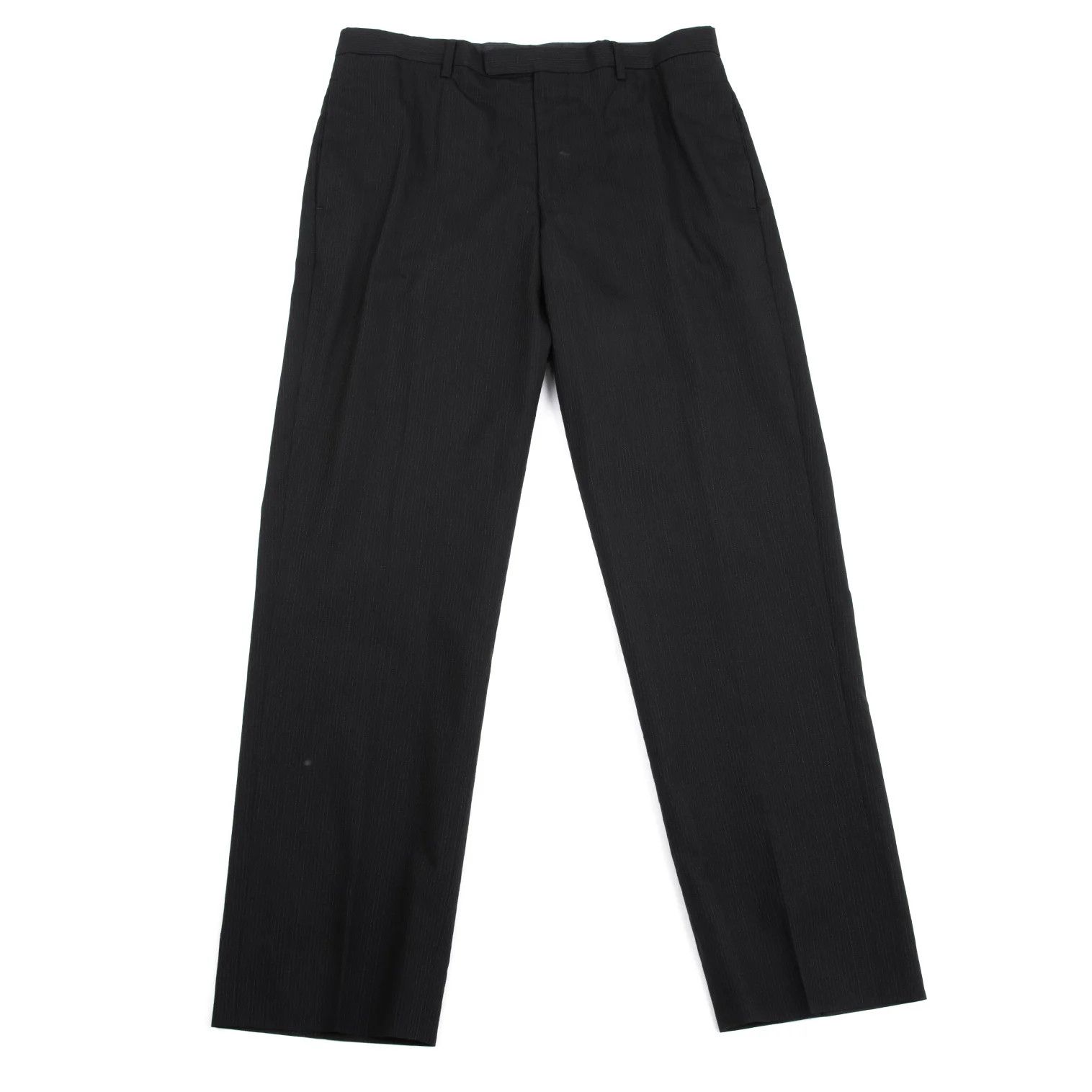 Jean Paul Gaultier Wool Blend Striped Pants in Black, Size 50 Size US 34 / EU 50 - 1 Thumbnail