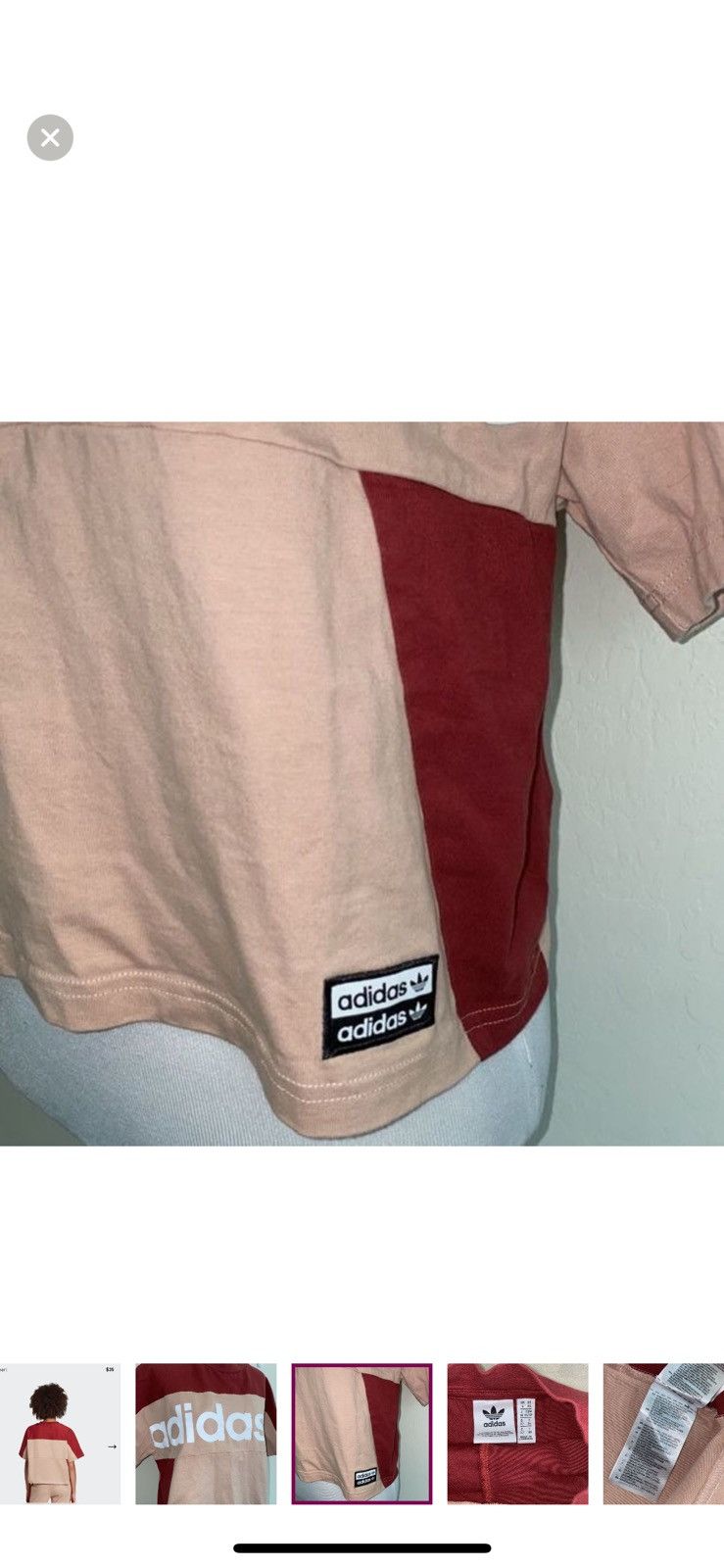 Adidas Adidas XS oversized boxy cropped top Size XS / US 0-2 / IT 36-38 - 3 Thumbnail
