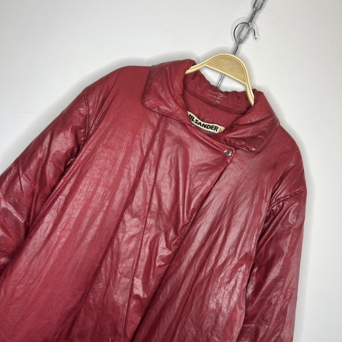 Jil Sander Vintage Jil Sander Heavy Waxed Classic Luxury Coat 90s Size M / US 6-8 / IT 42-44 - 9 Thumbnail