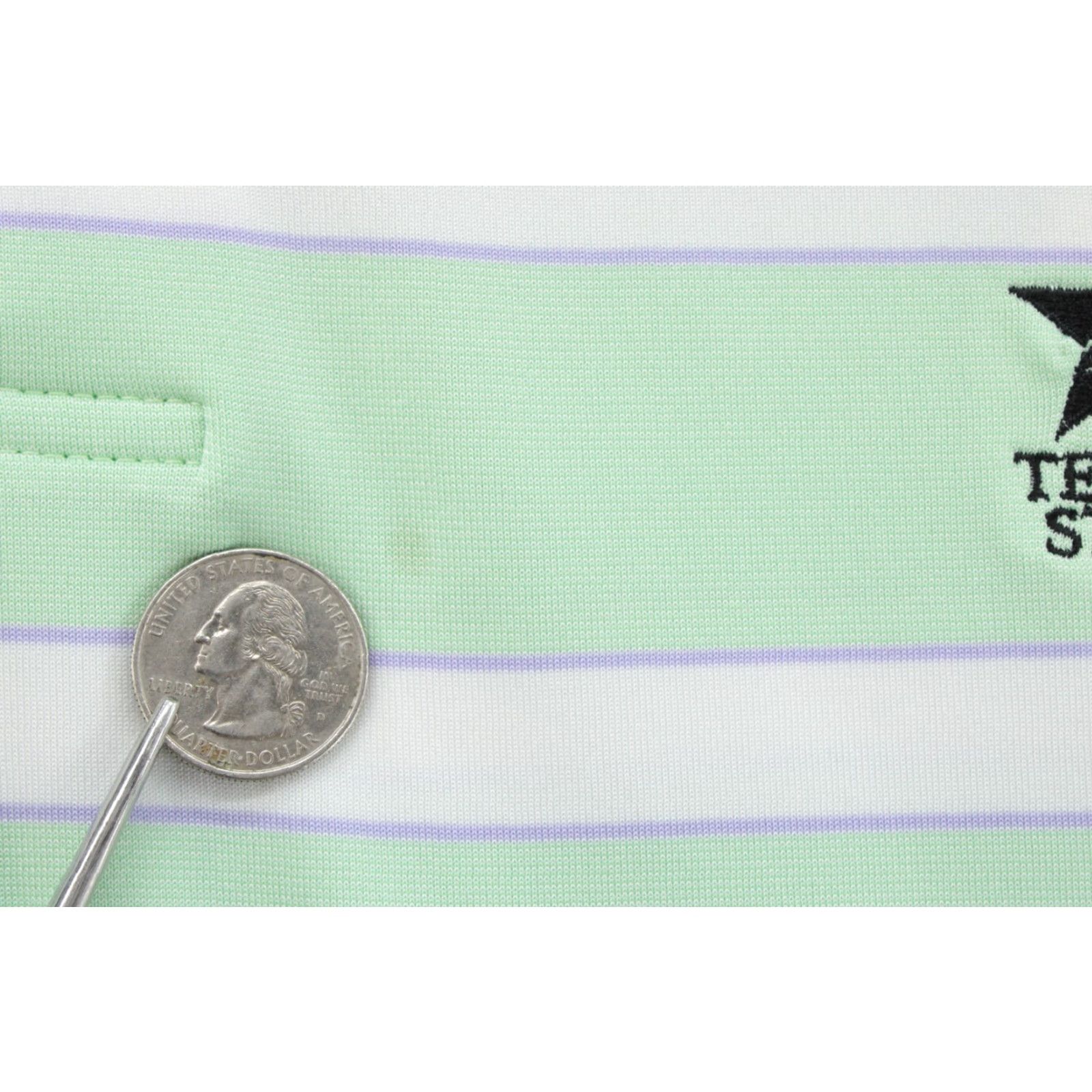 Vintage PING Performance Polo Shirt Men's XL Green Ocean Front Striped Golf Texas Star Shirt Polo Shirt XL Green Front Ocean City Texas Star PING Size US XL / EU 56 / 4 - 2 Thumbnail