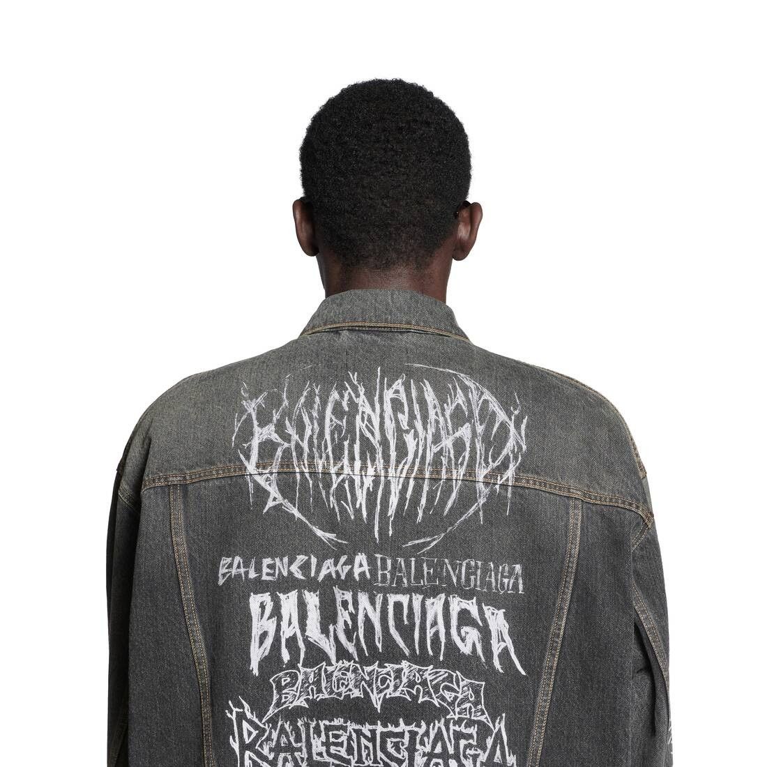 Balenciaga o1s1rm0725 DIY Metal Large Fit Jacket in Grey Size US XS / EU 42 / 0 - 5 Thumbnail
