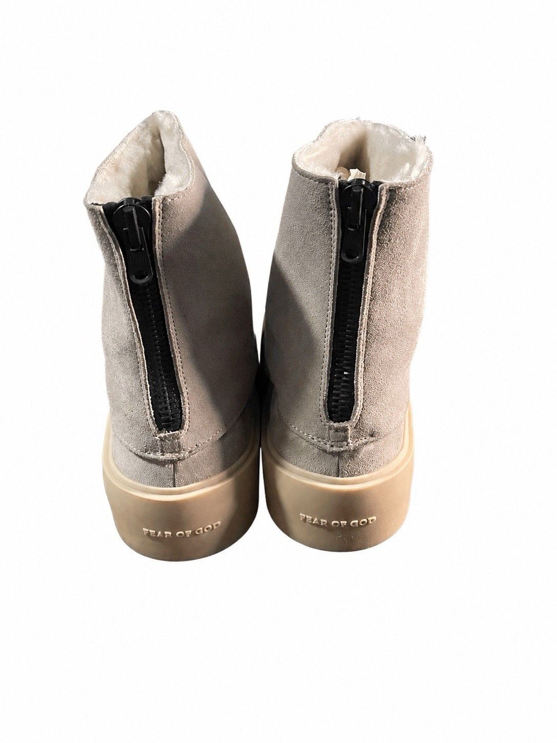 Fear of God Fear Of God Gray Suede Zip Bootie Fur Lined SZ 43 Size US 10 / EU 43 - 3 Thumbnail