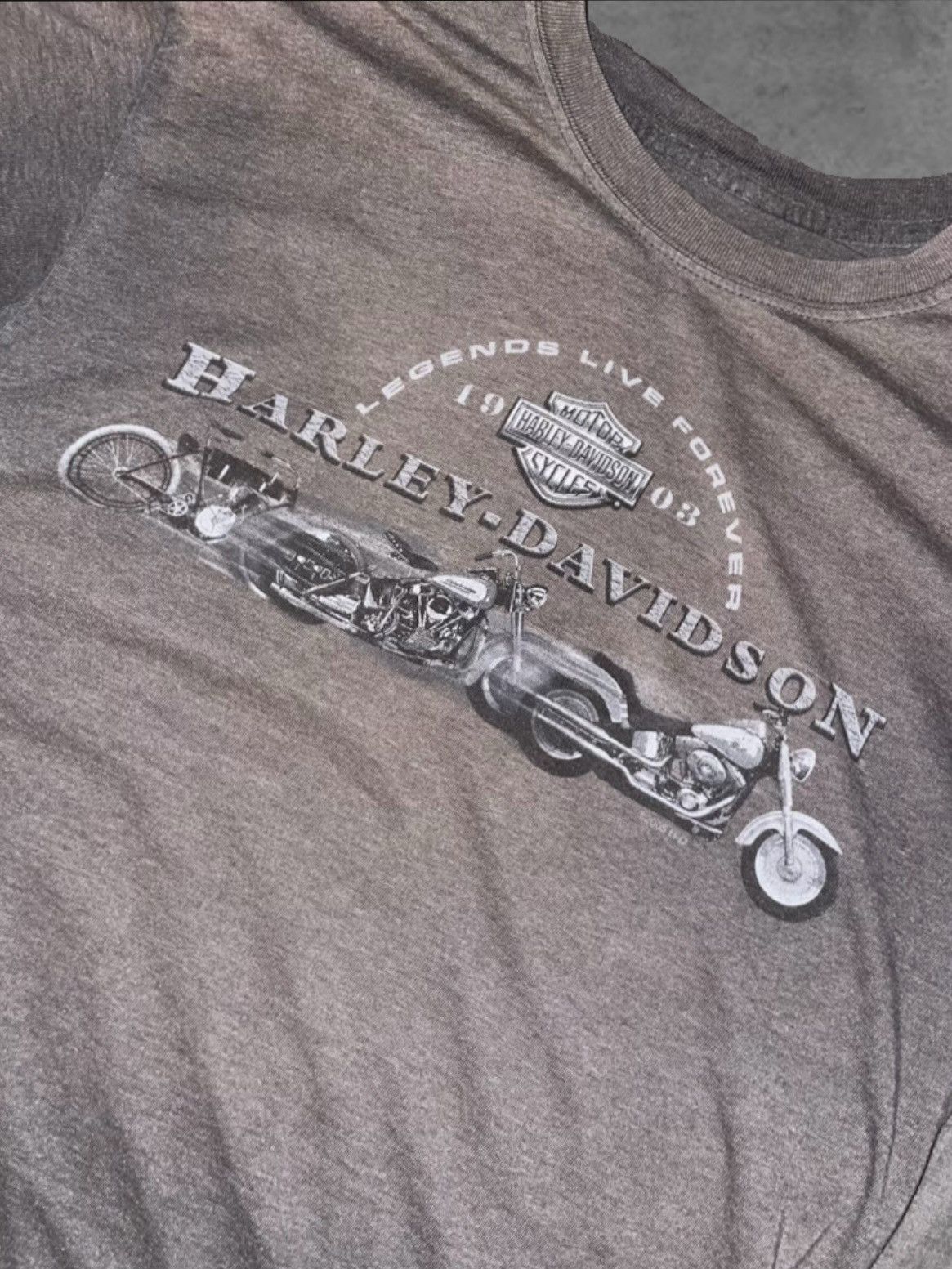 Harley Davidson Harley Davidson Faded Graphic Tee Size US M / EU 48-50 / 2 - 2 Thumbnail