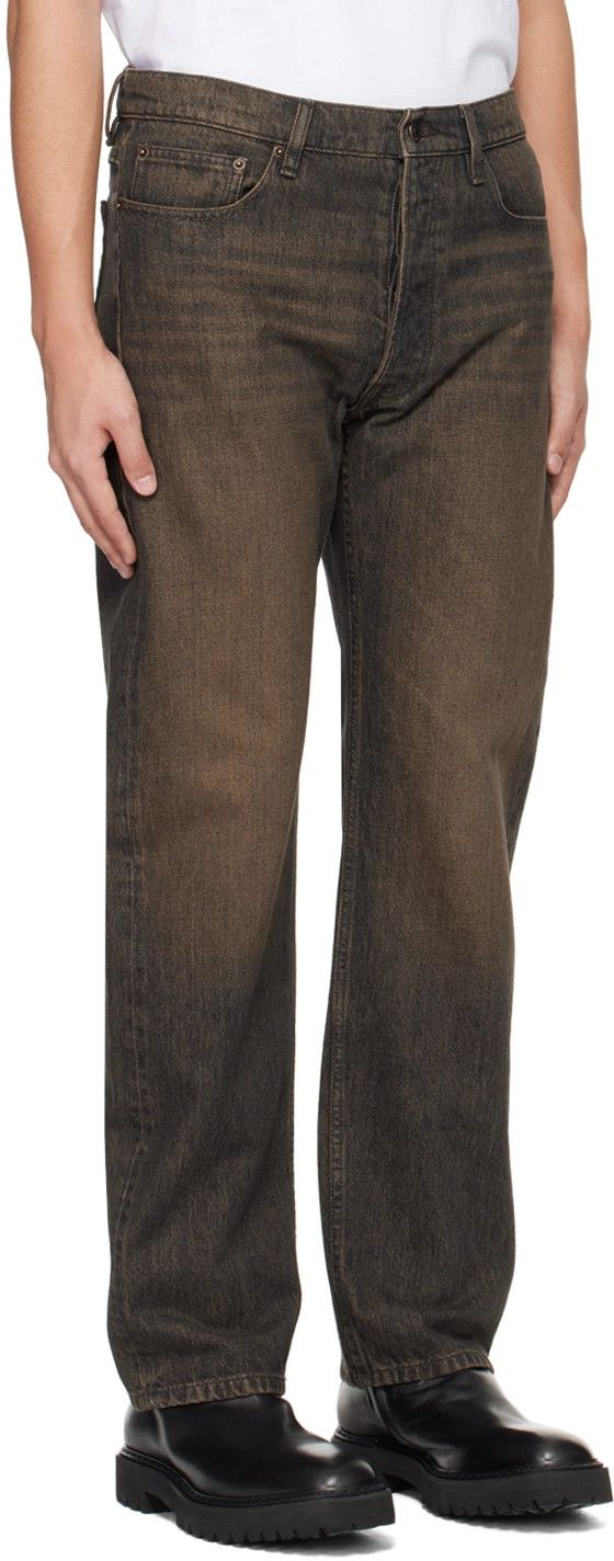 Wood Wood 31/32 - Al Straight Leg - Burnt Orange Wash Size US 31 - 2 Thumbnail