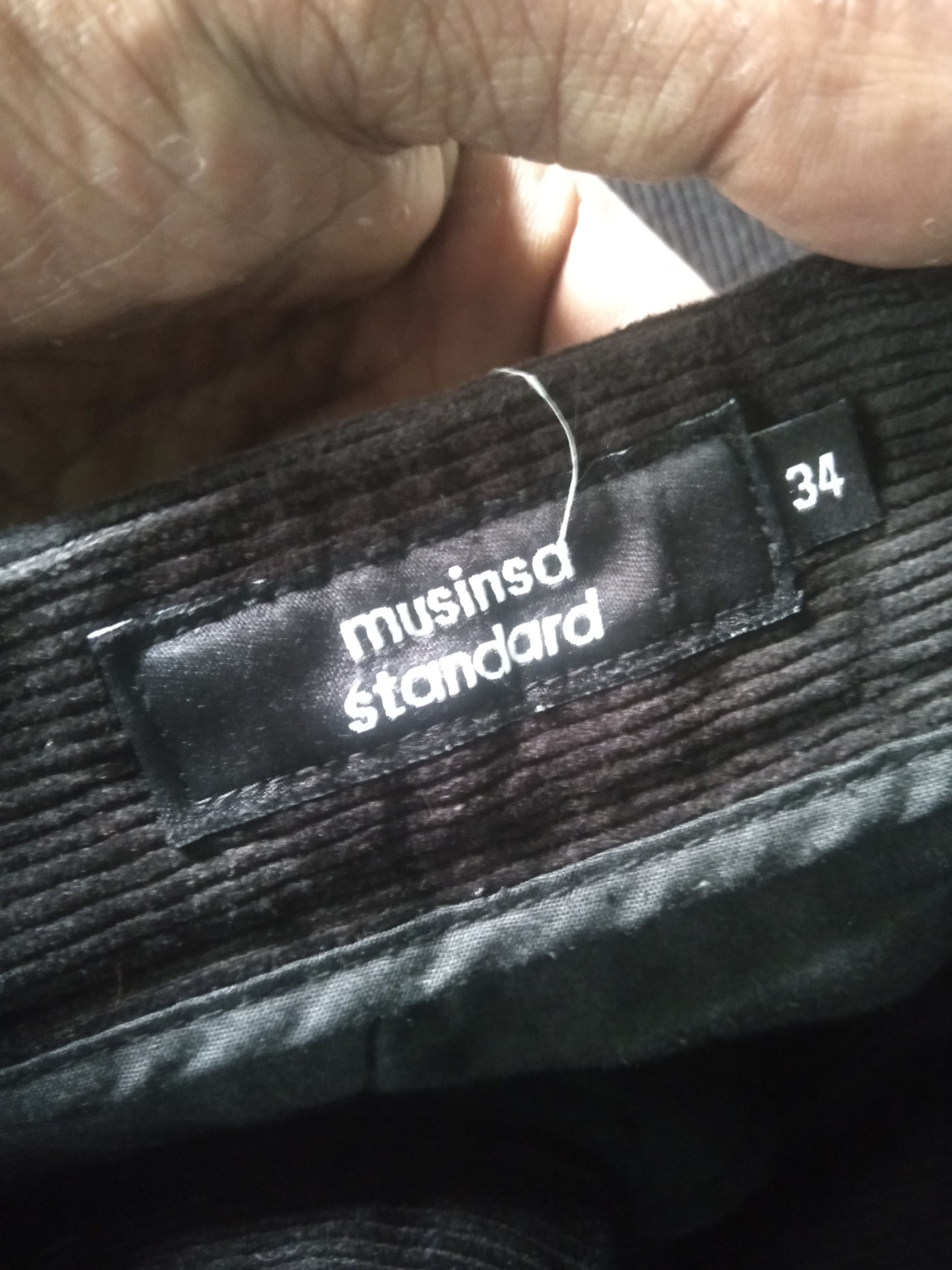 Issey Miyake Musinsa Standard Faded Black Corduroy Jeans Size US 34 / EU 50 - 9 Thumbnail