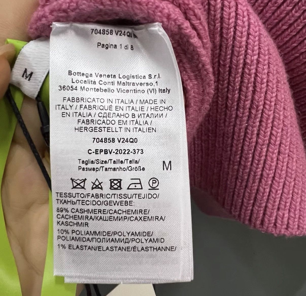 Bottega Veneta Bottega Veneta BV pink turtleneck knit sweater J41 Size M / US 6-8 / IT 42-44 - 3 Thumbnail
