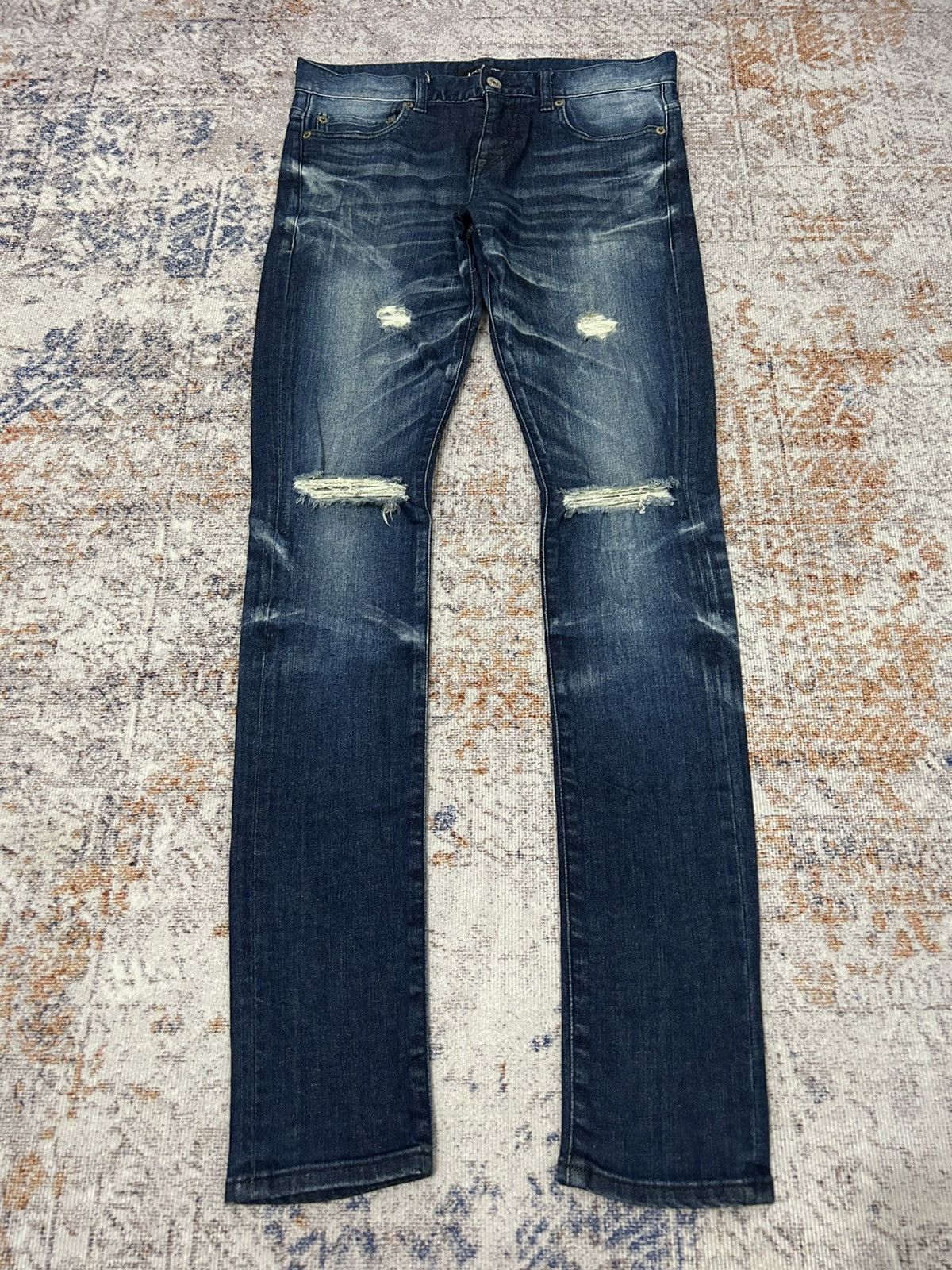 JACKROSE Jackrose Japan Distressed Skinny Jeans Size US 30 / EU 46 - 5 Thumbnail
