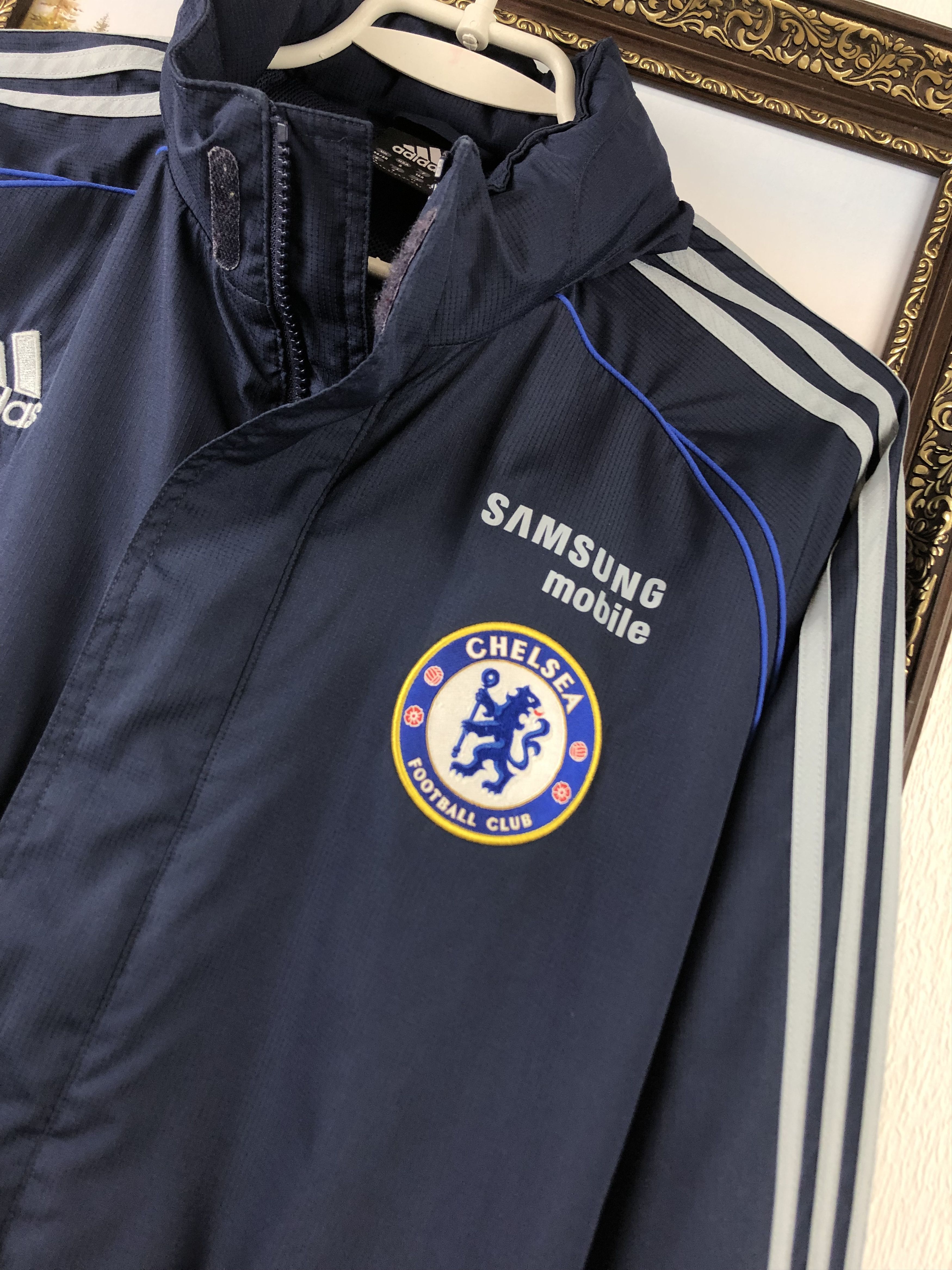 Adidas Vintage Chelsea Football Jacket Soccer Windbreaker Track Size US S / EU 44-46 / 1 - 5 Thumbnail