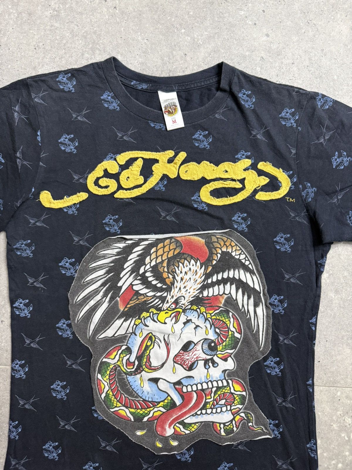 Ed Hardy Y2K Ed Hardy Skull Snake Eagle Print Tee Blue Size M Size US M / EU 48-50 / 2 - 3 Thumbnail