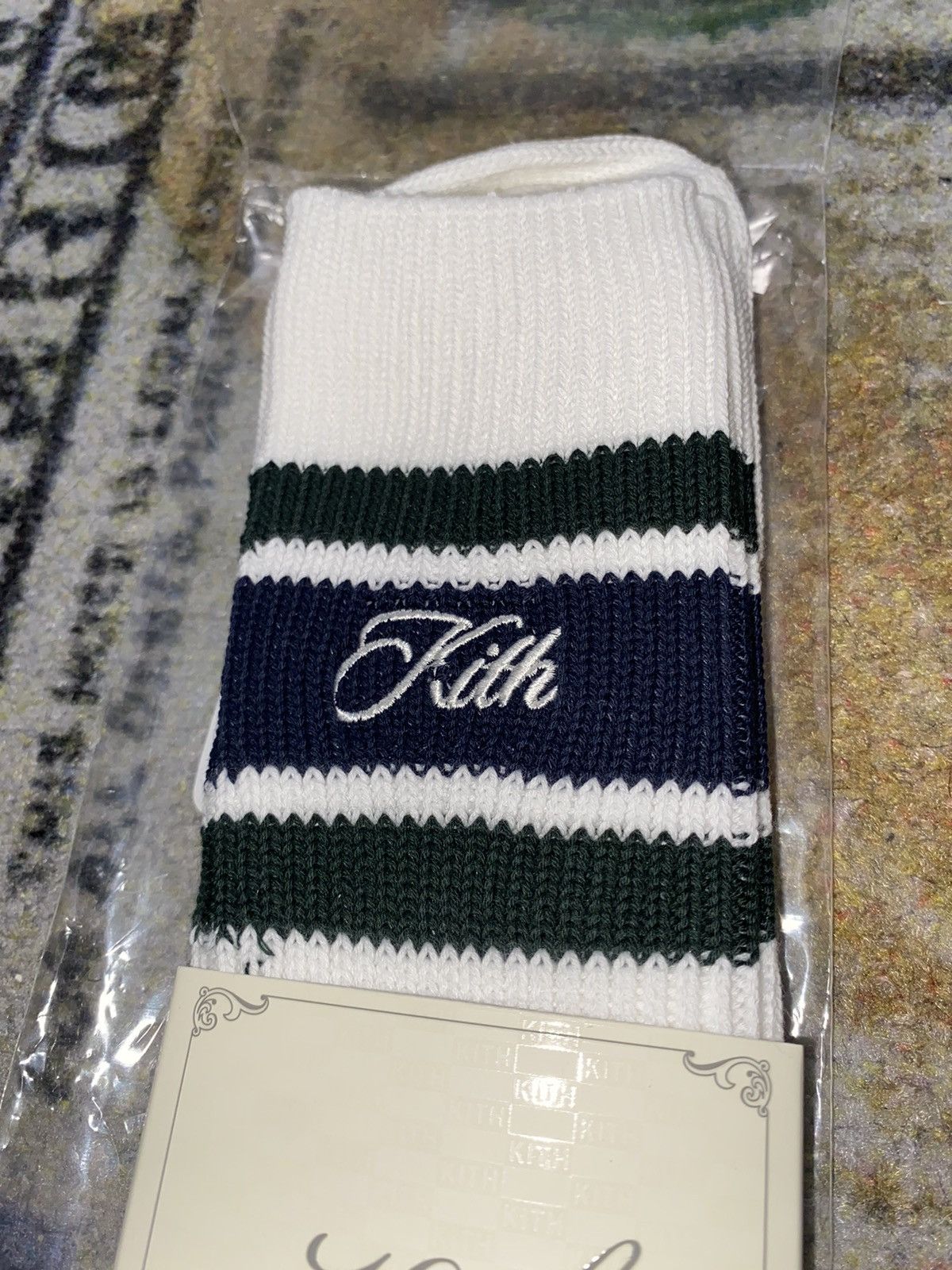Kith Kith Calf Stripe Relaxed Crew Socks Size ONE SIZE - 2 Thumbnail