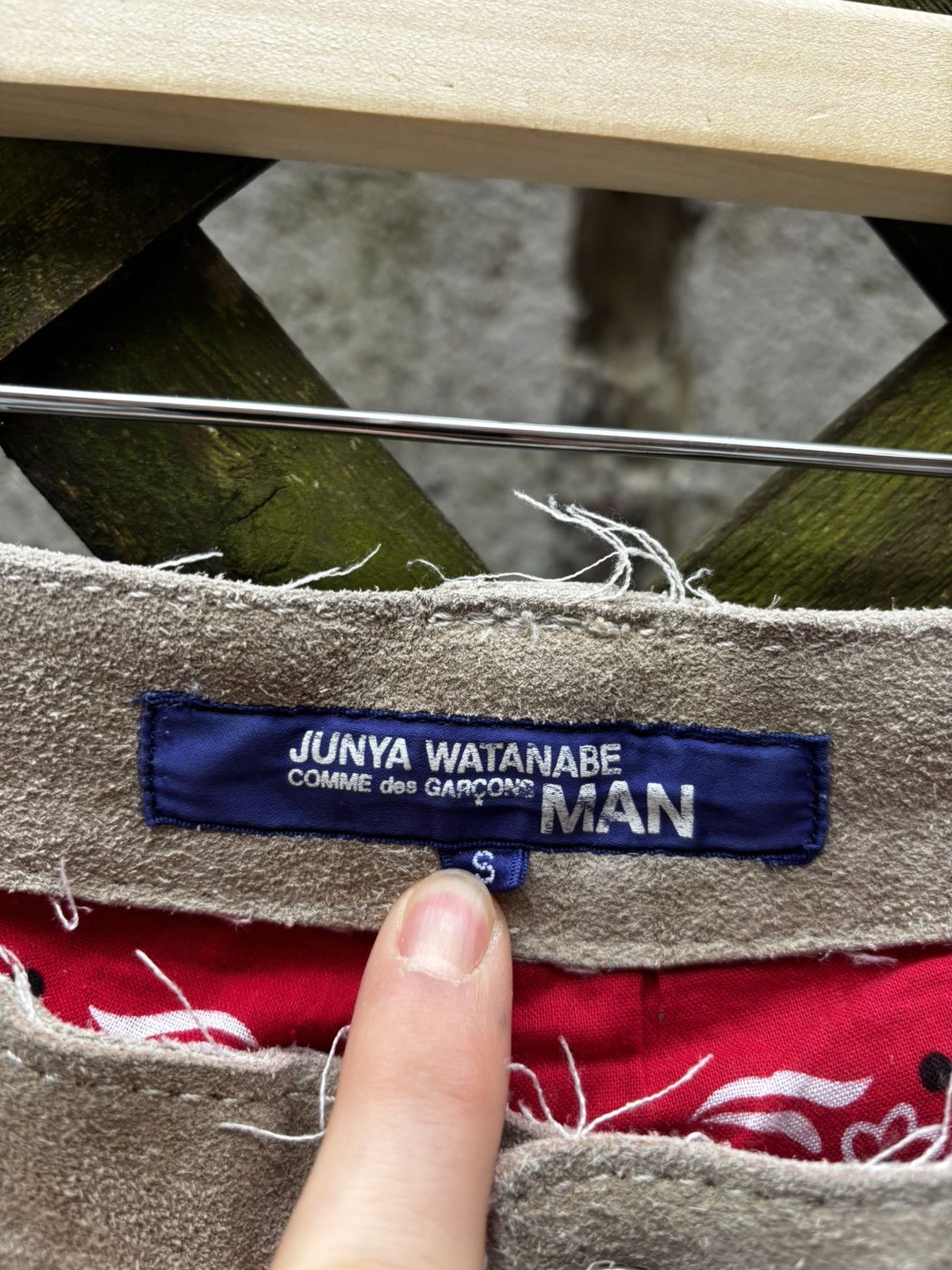 Comme des Garcons Junya Watanabe AW03 Heavyweight Suede Pants Size US 32 / EU 48 - 15 Thumbnail
