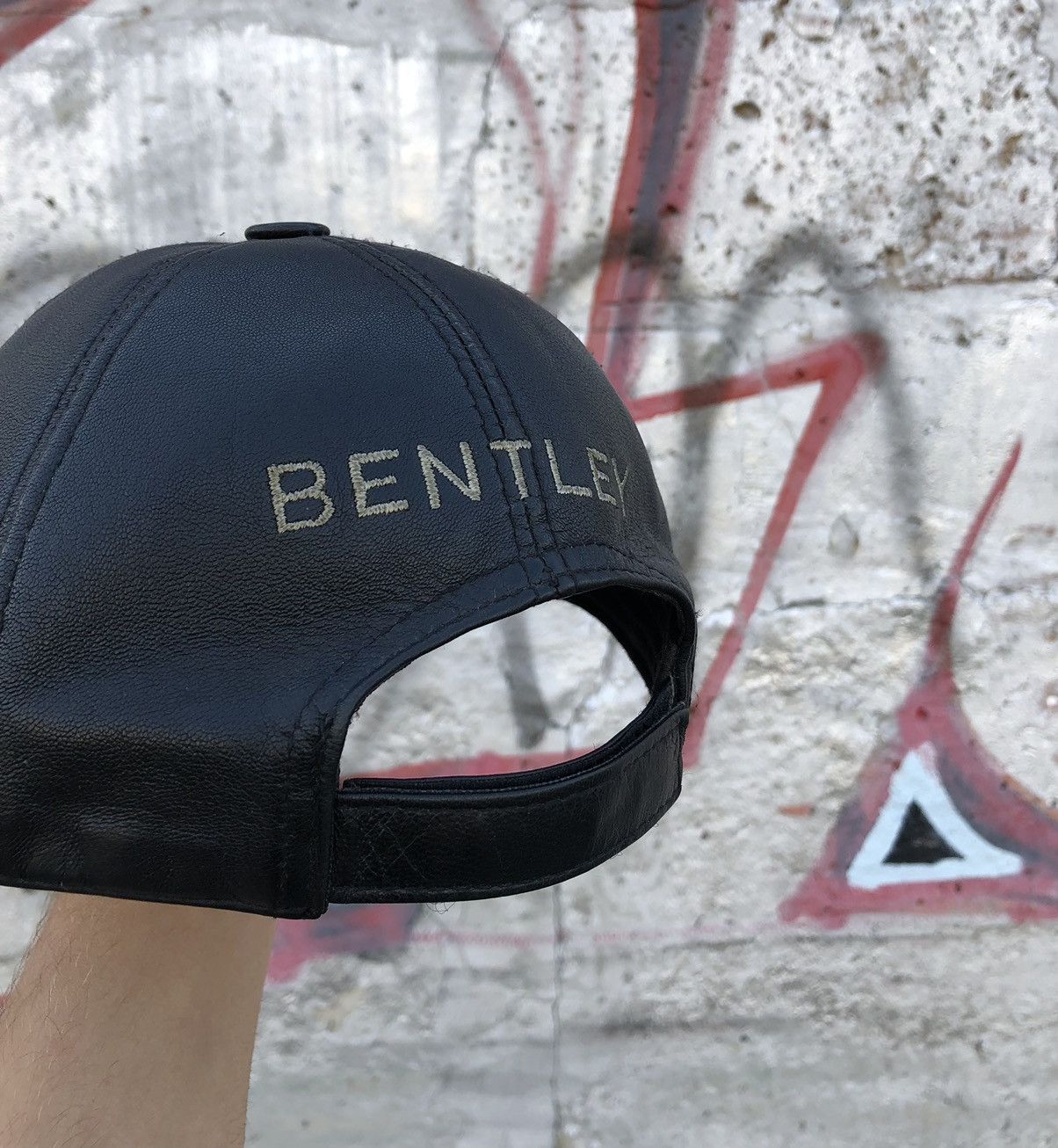 Bentley × Vintage Vintage Bentley Racing Leather Cap Size ONE SIZE - 9 Thumbnail