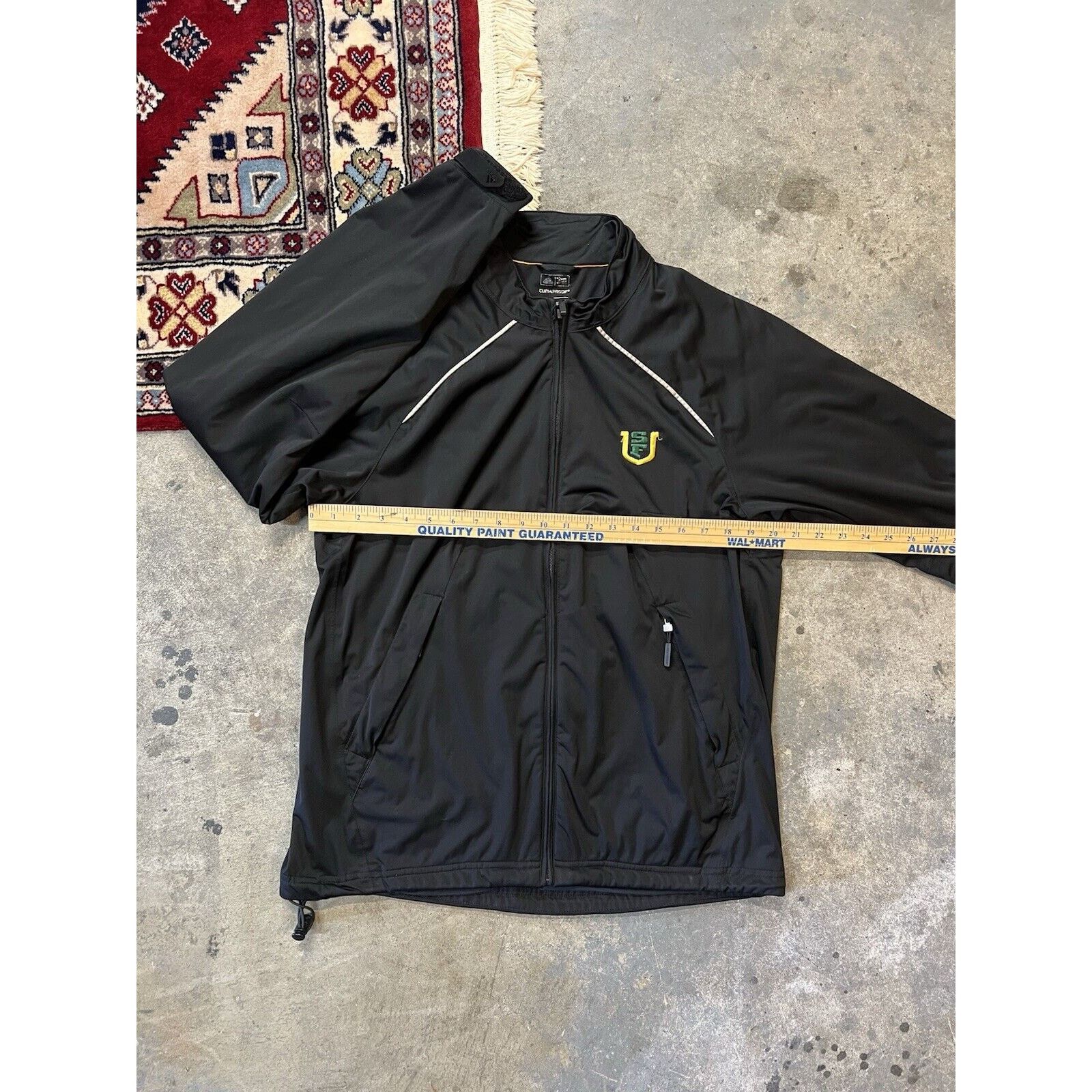 Adidas USF San Francisco Adidas Jacket Men L Black Windbreaker 2014 Size US L / EU 52-54 / 3 - 6 Thumbnail