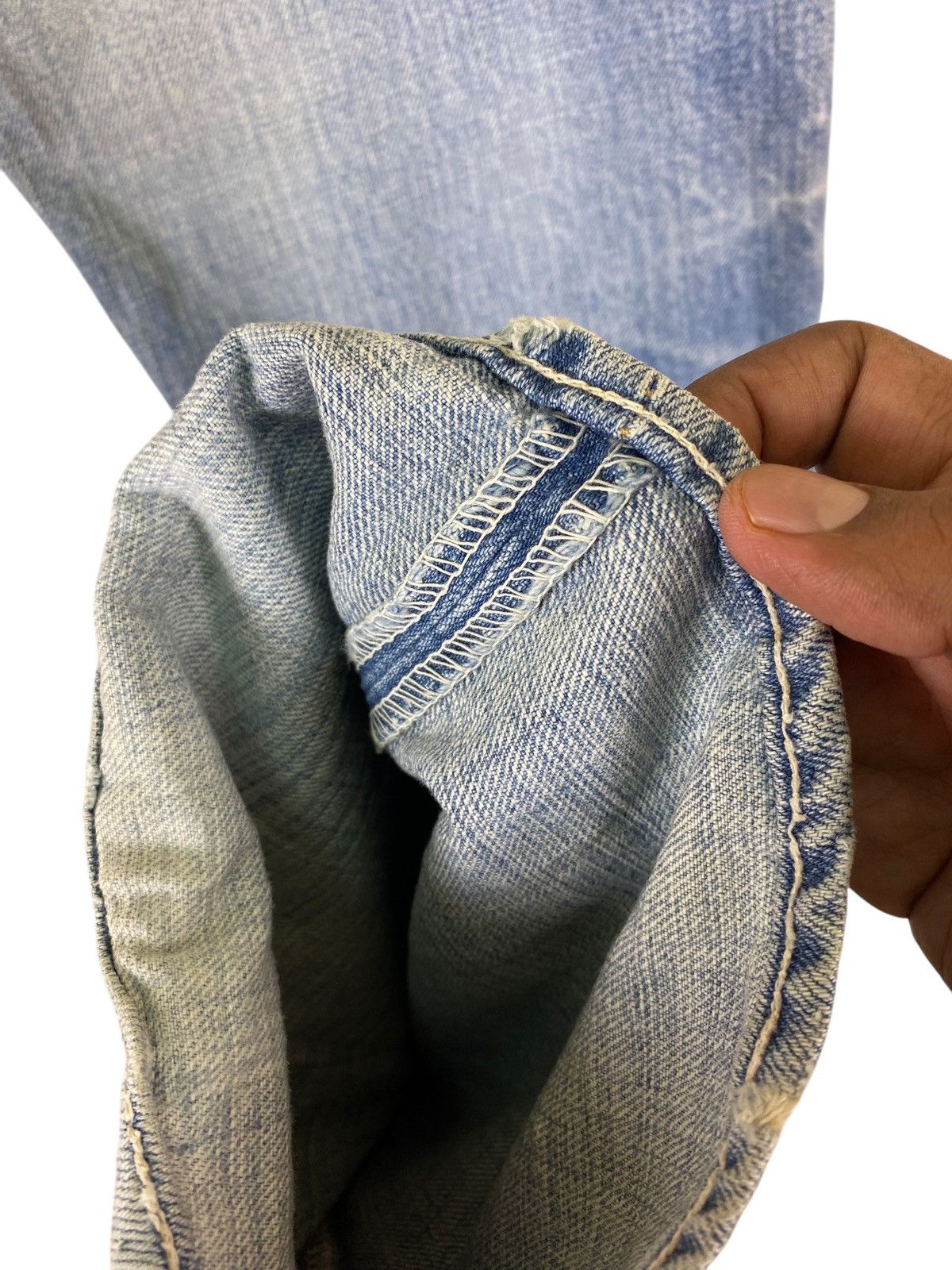 Spellbound Japanese Brand Spellbound Distressed Flare Jeans Size US 36 / EU 52 - 8 Thumbnail