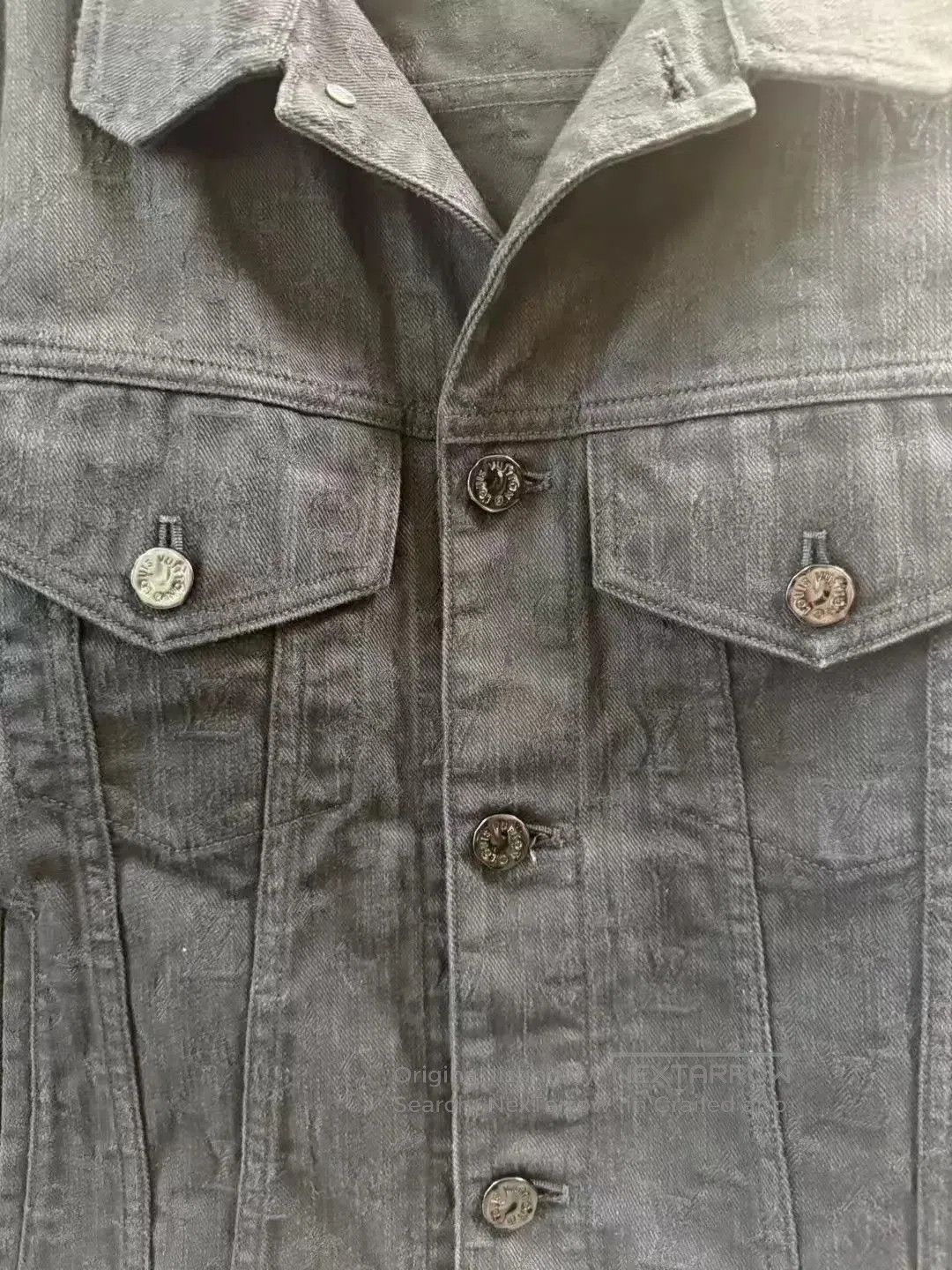 Louis Vuitton Black Denim Jacket - Size S. Size US S / EU 44-46 / 1 - 4 Thumbnail