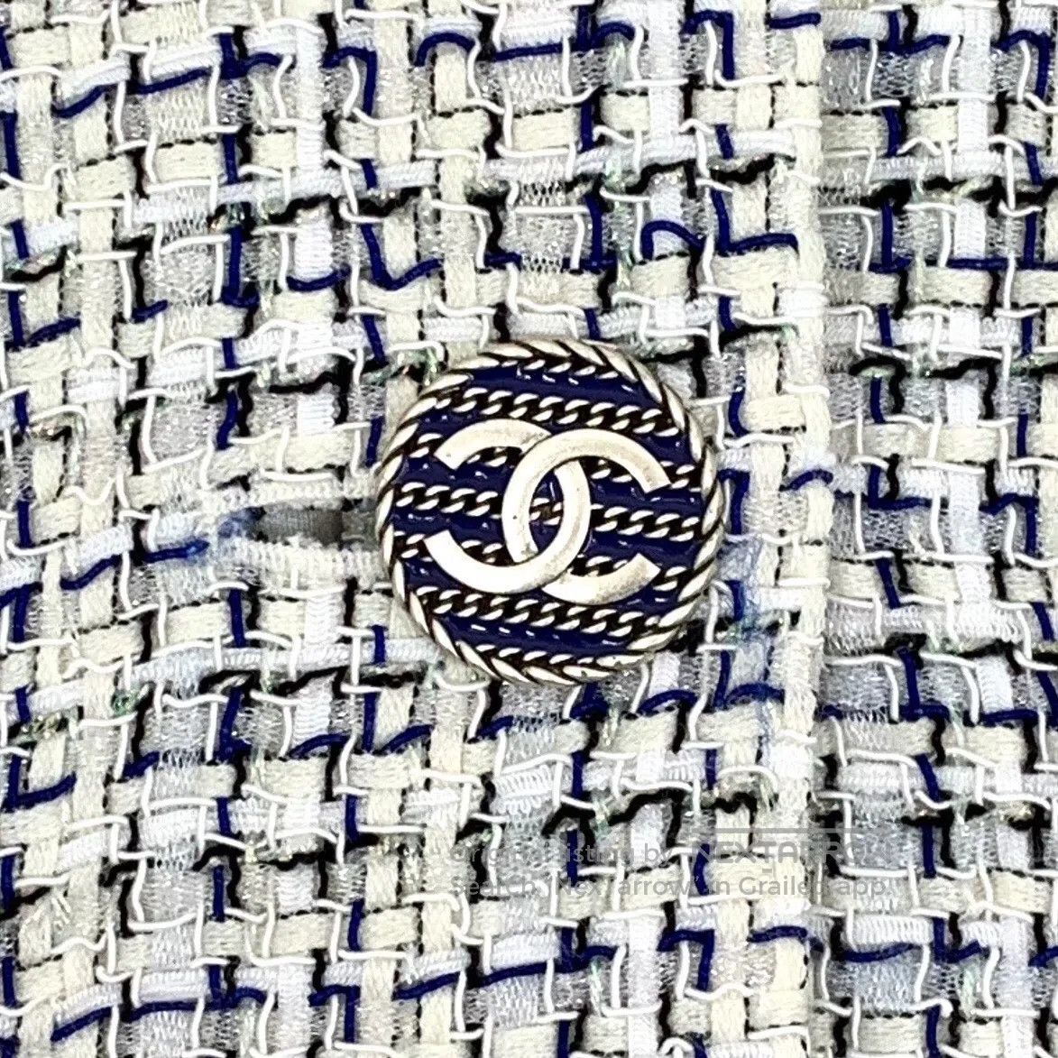 Chanel Chanel Color-blocked collar single-breasted long-sleeve kn Size XS / US 0-2 / IT 36-38 - 5 Thumbnail