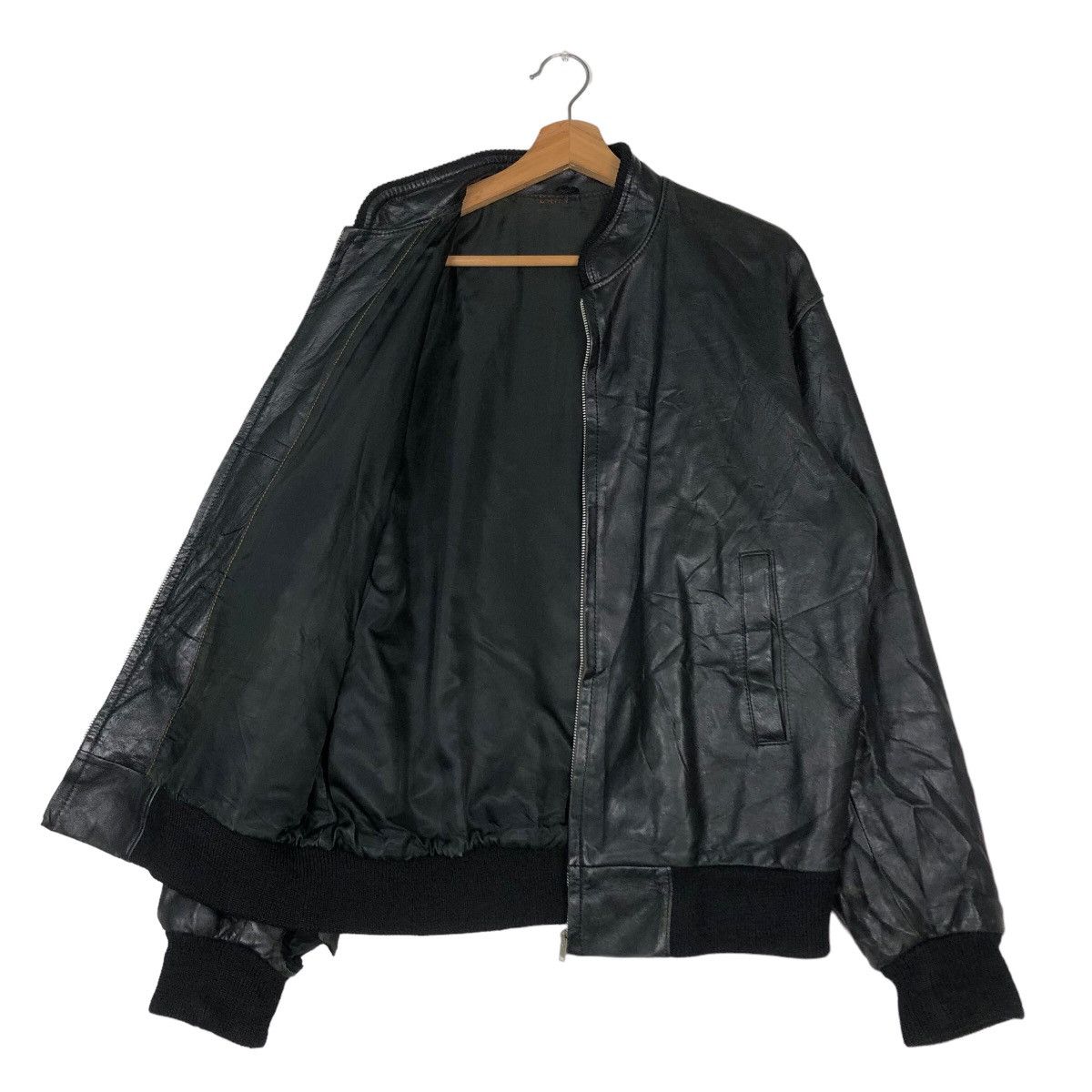 Japanese Brand 🔥Vintage Bomber Biker Leather Jacket Japan Issey Miyake Size US L / EU 52-54 / 3 - 11 Thumbnail