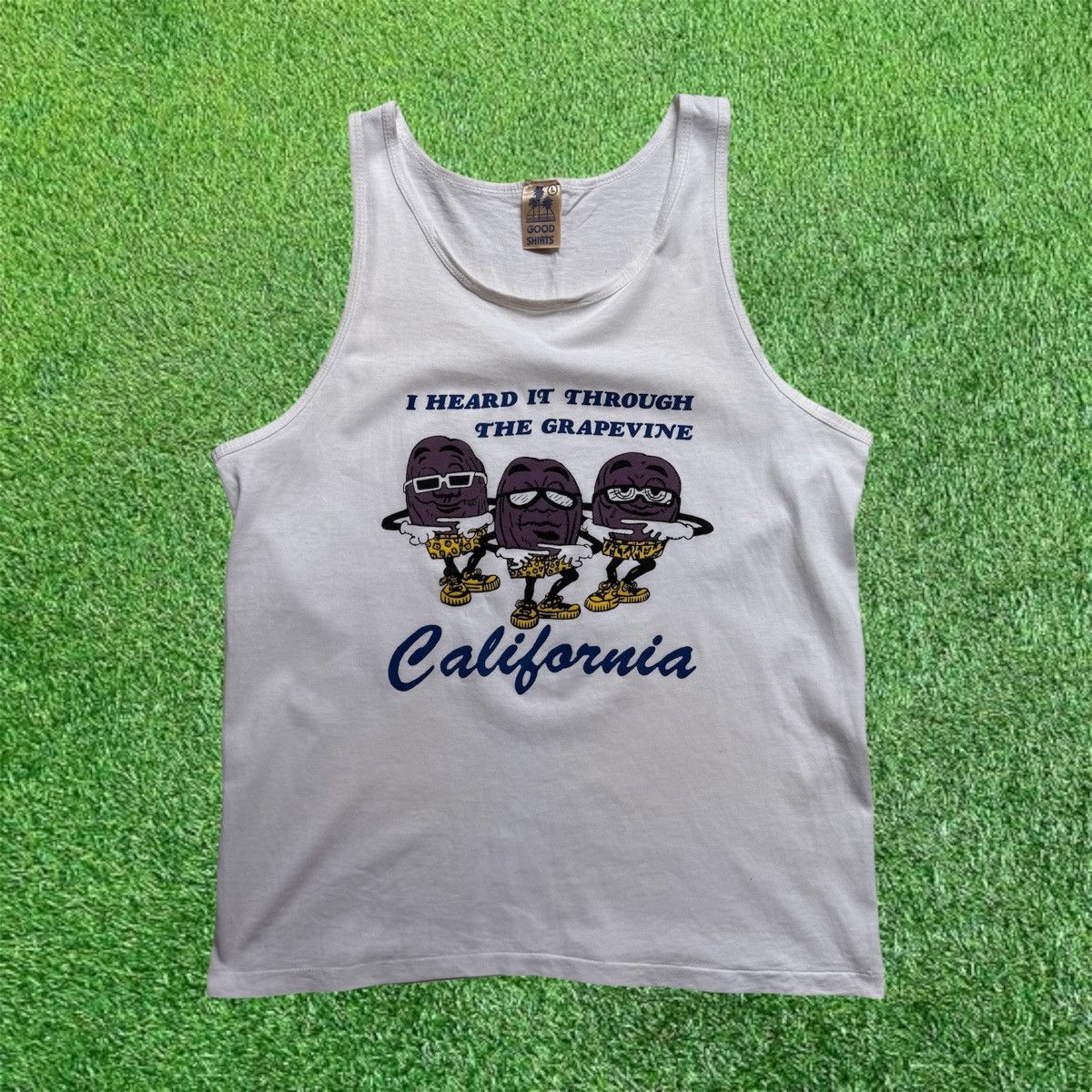 Vintage Vintage I Heard It Through The Grapevine Tank Top Size US L / EU 52-54 / 3 - 1 Thumbnail