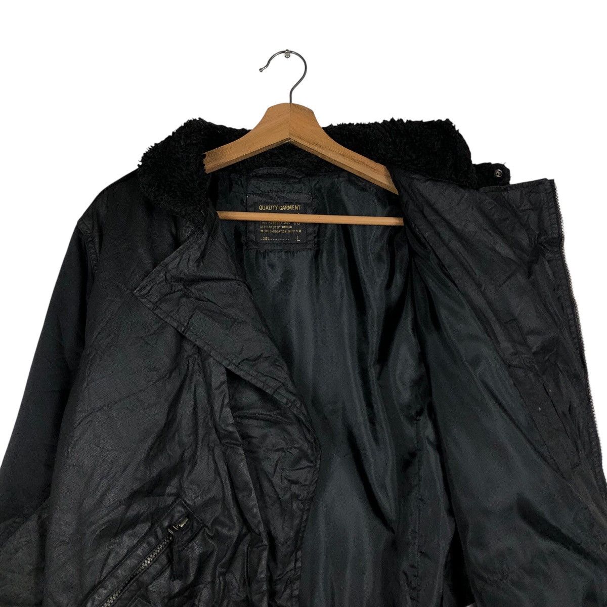 Japanese Brand × Vintage 📌Vintage Biker Jacket Double Collar Uniqlo Japan Size US L / EU 52-54 / 3 - 13 Thumbnail