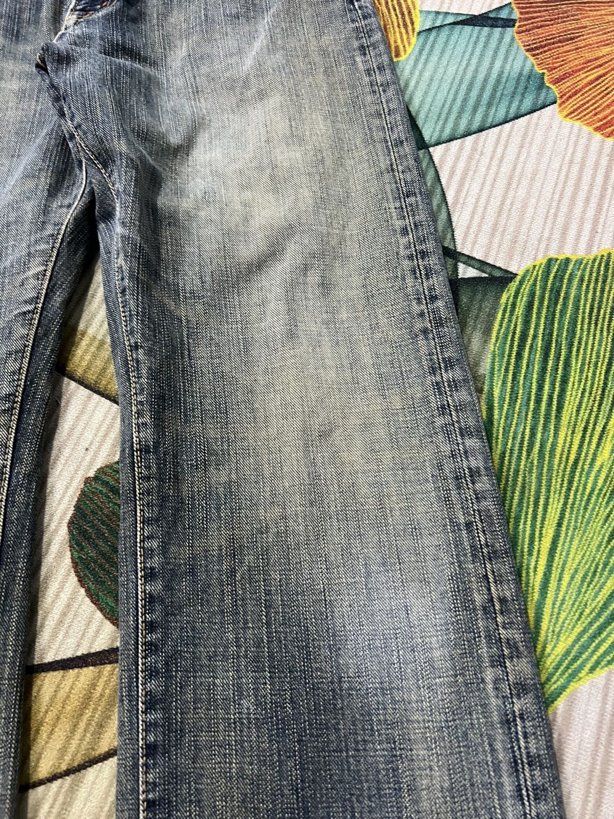 Japanese Brand Vintage GL Heart Faded Rusty Jean Very Rare Size US 30 / EU 46 - 5 Thumbnail