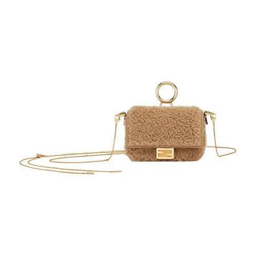 Fendi o1loc1c0824 Size: OS / Nano Baguette Charm in Beige Size ONE SIZE - 1 Thumbnail