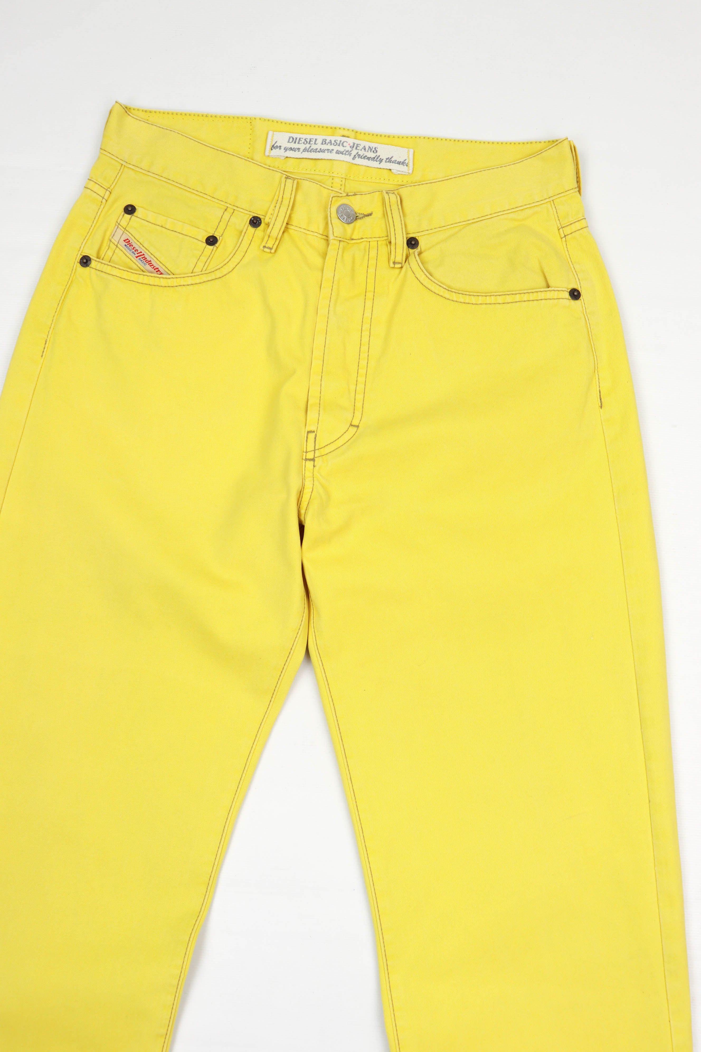 Diesel Diesel Vintage 90s Made in Italy Yellow Cheyenne Denim Jeans Size US 30 / EU 46 - 3 Thumbnail