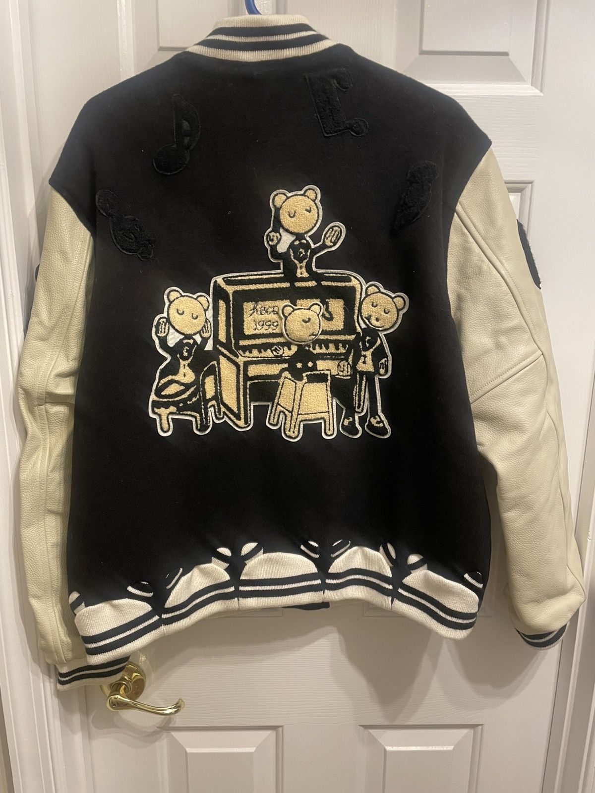 Japanese Brand Jose Wong ABCD Musical Varsity Jacket Size 3 (L) Size US L / EU 52-54 / 3 - 3 Thumbnail