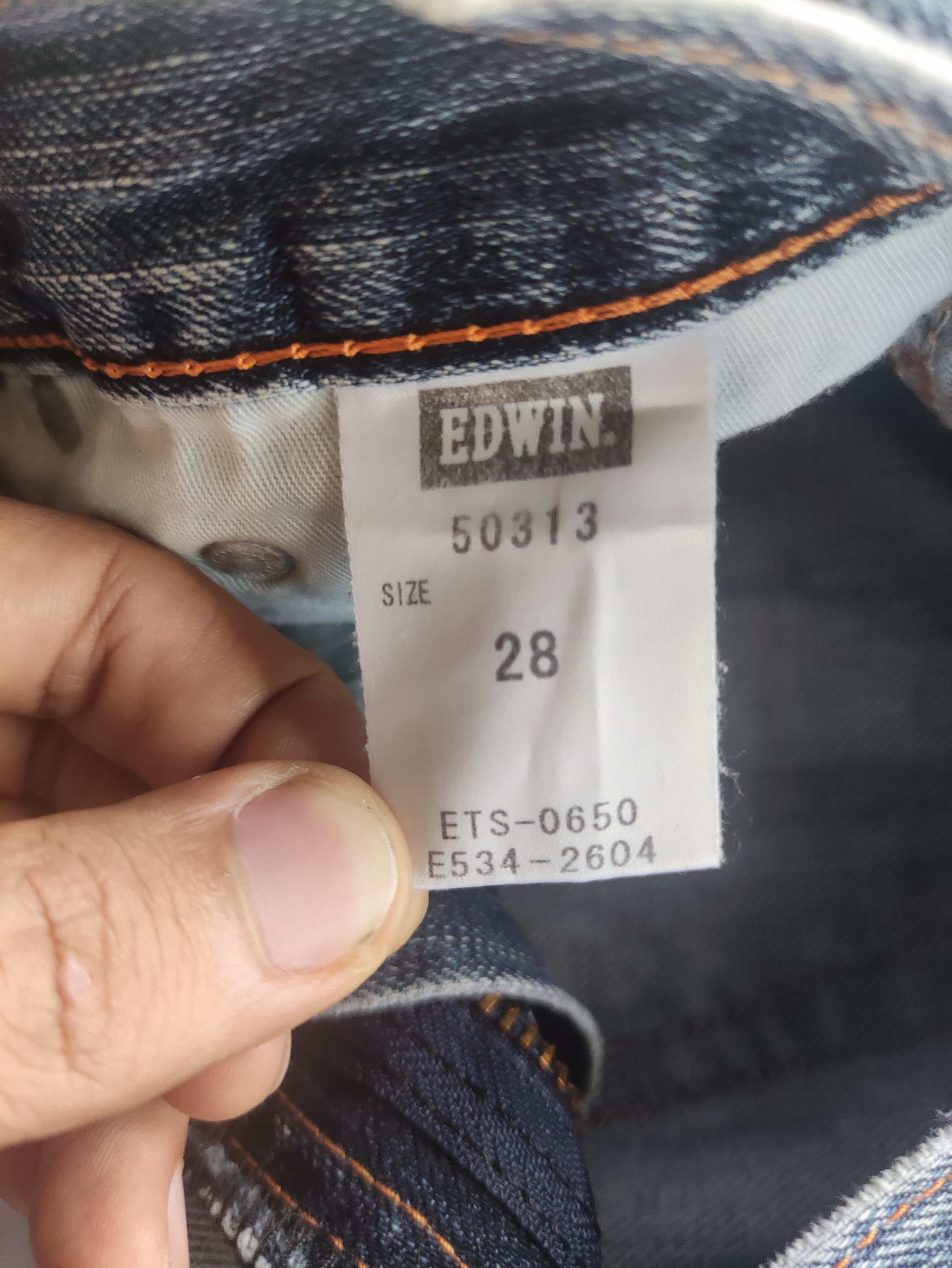 Edwin Vintage Edwin Brand Straight Cut Jeans Faded Ripped Pants Size US 29 - 8 Thumbnail