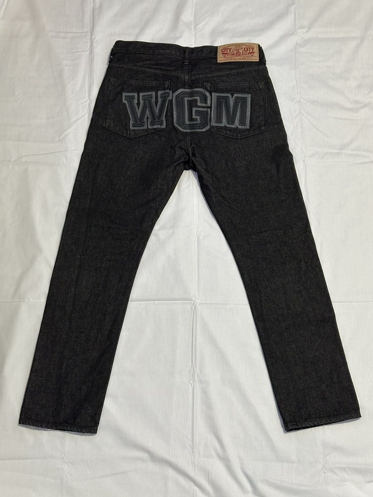 Bape BAPE Embroidered Shark Face WGM Denim Jeans Size US 32 / EU 48 - 2 Thumbnail