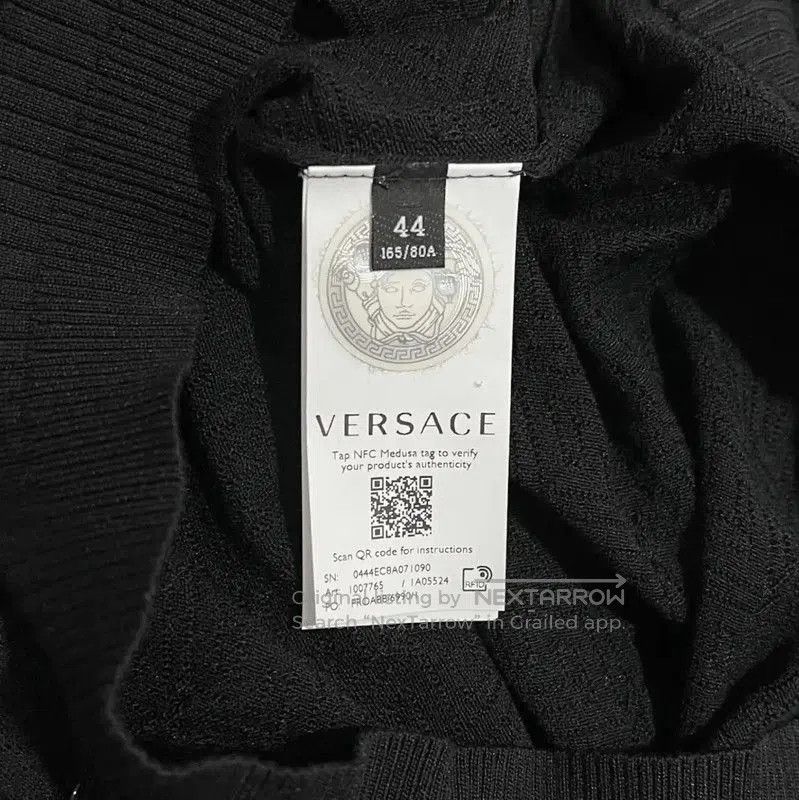 Versace Versace Black Silk Logo Short Sleeve Polo . Size US S / EU 44-46 / 1 - 7 Thumbnail