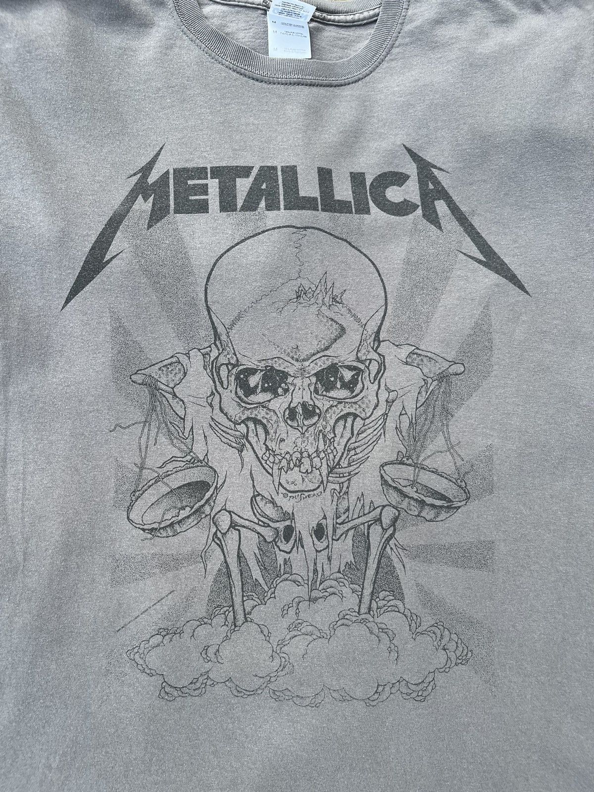 Band Tees × Metallica × Vintage Vintage Metallica pushead boris washed y2k skull tee t-shirt Size US M / EU 48-50 / 2 - 8 Thumbnail