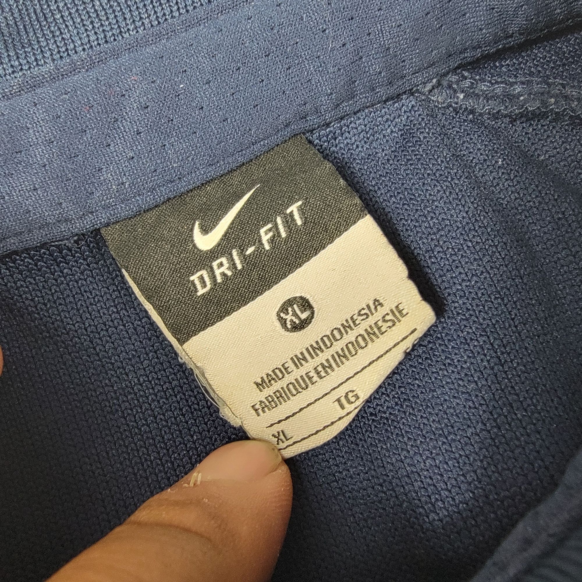 Nike Nike Notre Dame Fighting Irish Mens XL Blue Polo Shirt Long Size US XL / EU 56 / 4 - 4 Thumbnail