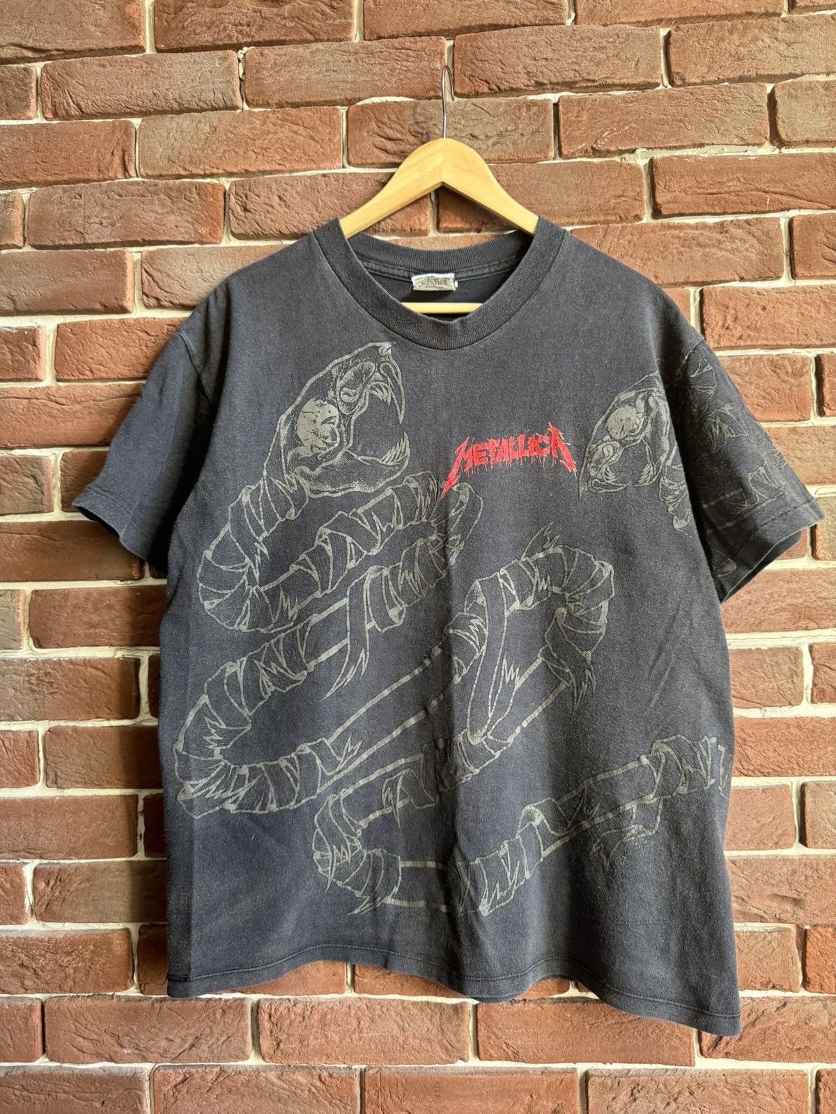 Band Tees 1992 Metallica Black Album All Over Print Metal Band Tshirt Size US L / EU 52-54 / 3 - 1 Thumbnail