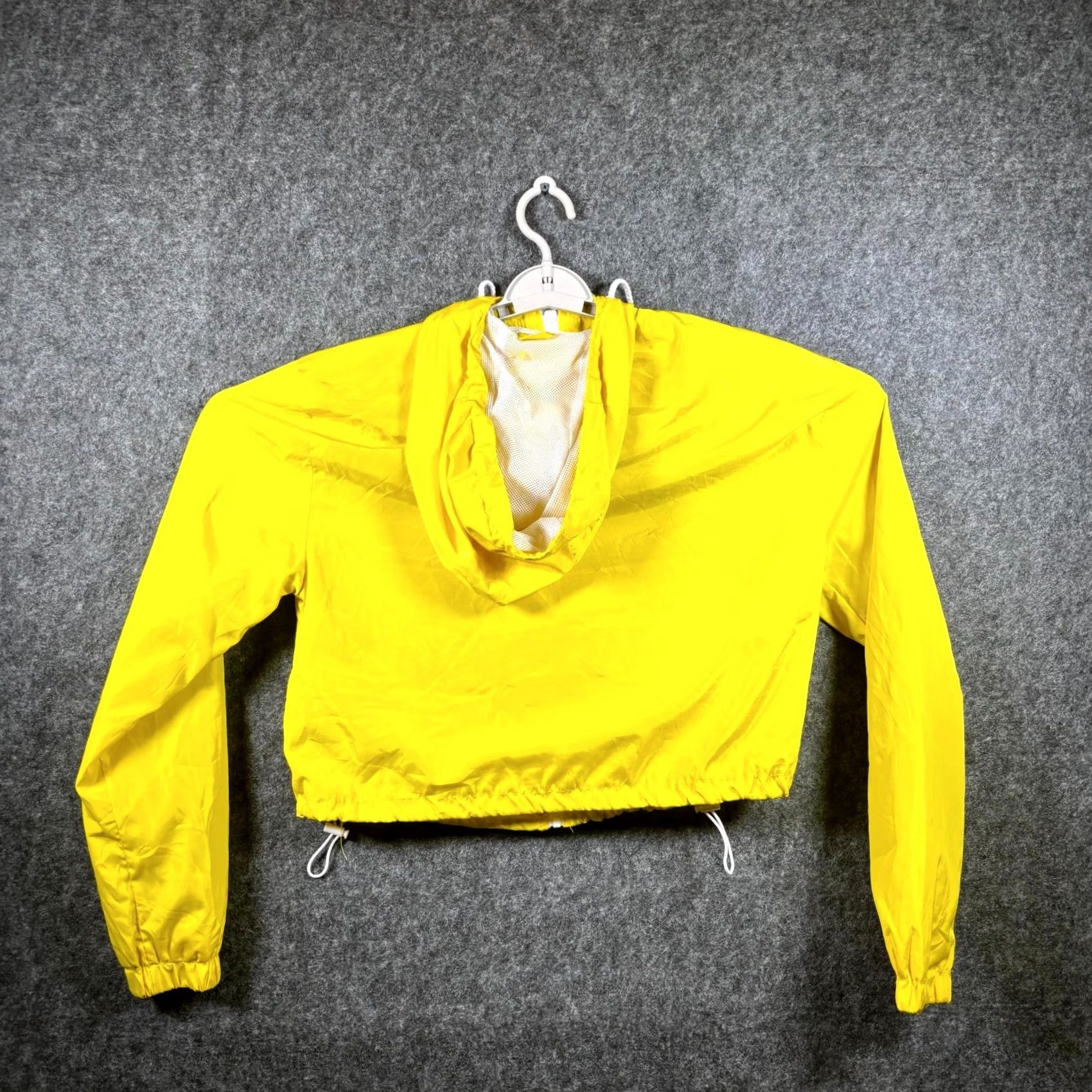 New Look New Look Windbreaker Jacket Women's L Yellow Polyester Hooded Full-Zip Casual Size L / US 10 / IT 46 - 5 Thumbnail