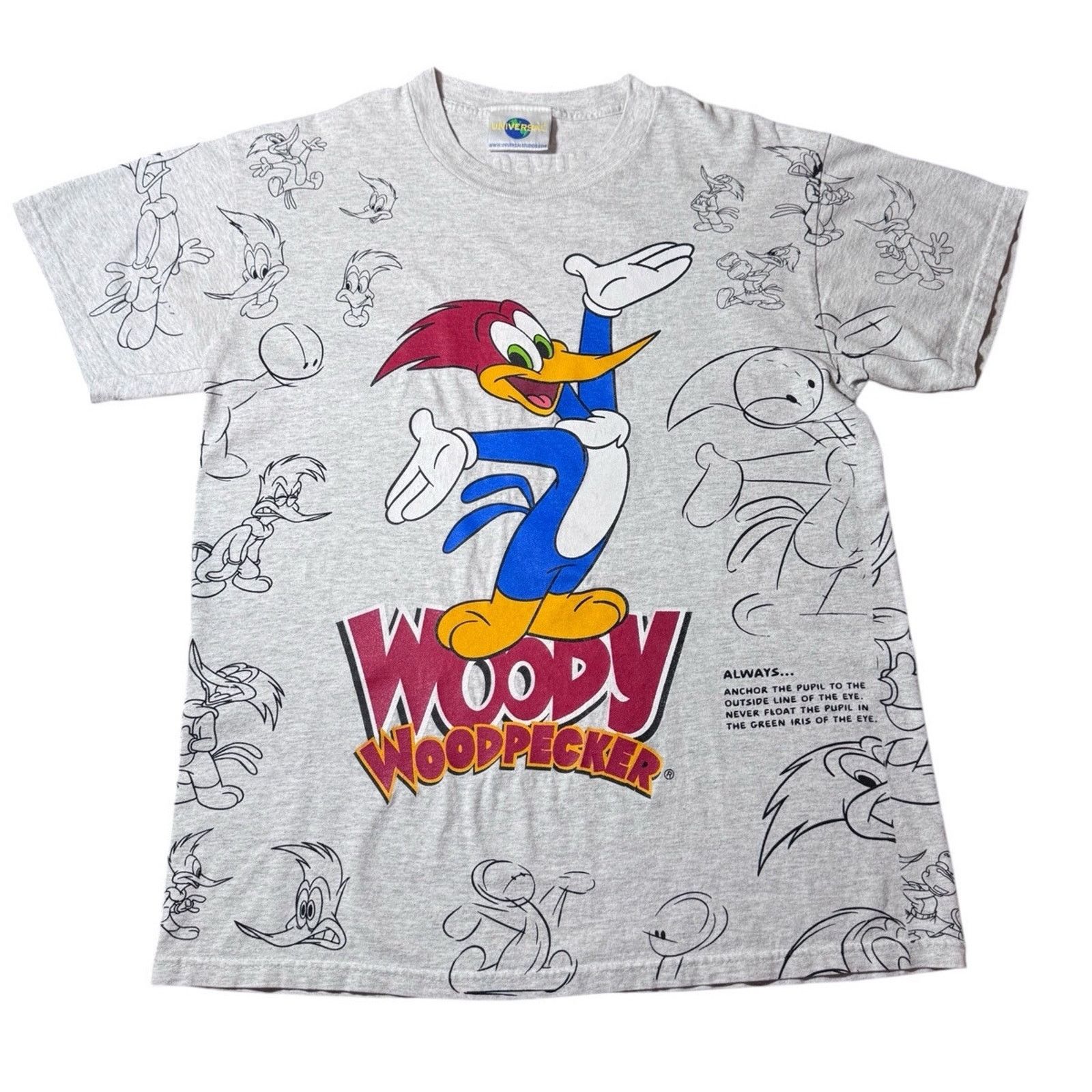 Universal Studios VTG Universal Studios Woody Woodpecker Cartoon Shirt Medium Size US M / EU 48-50 / 2 - 1 Thumbnail