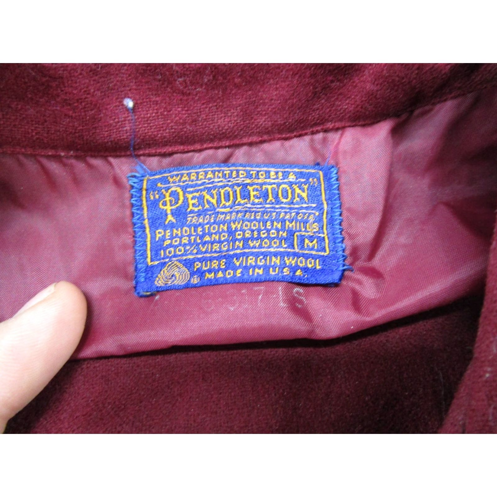 Pendleton VINTAGE Pendleton Button-Up Long Sleeve Wool USA Made Red Shirt M Size US M / EU 48-50 / 2 - 2 Thumbnail