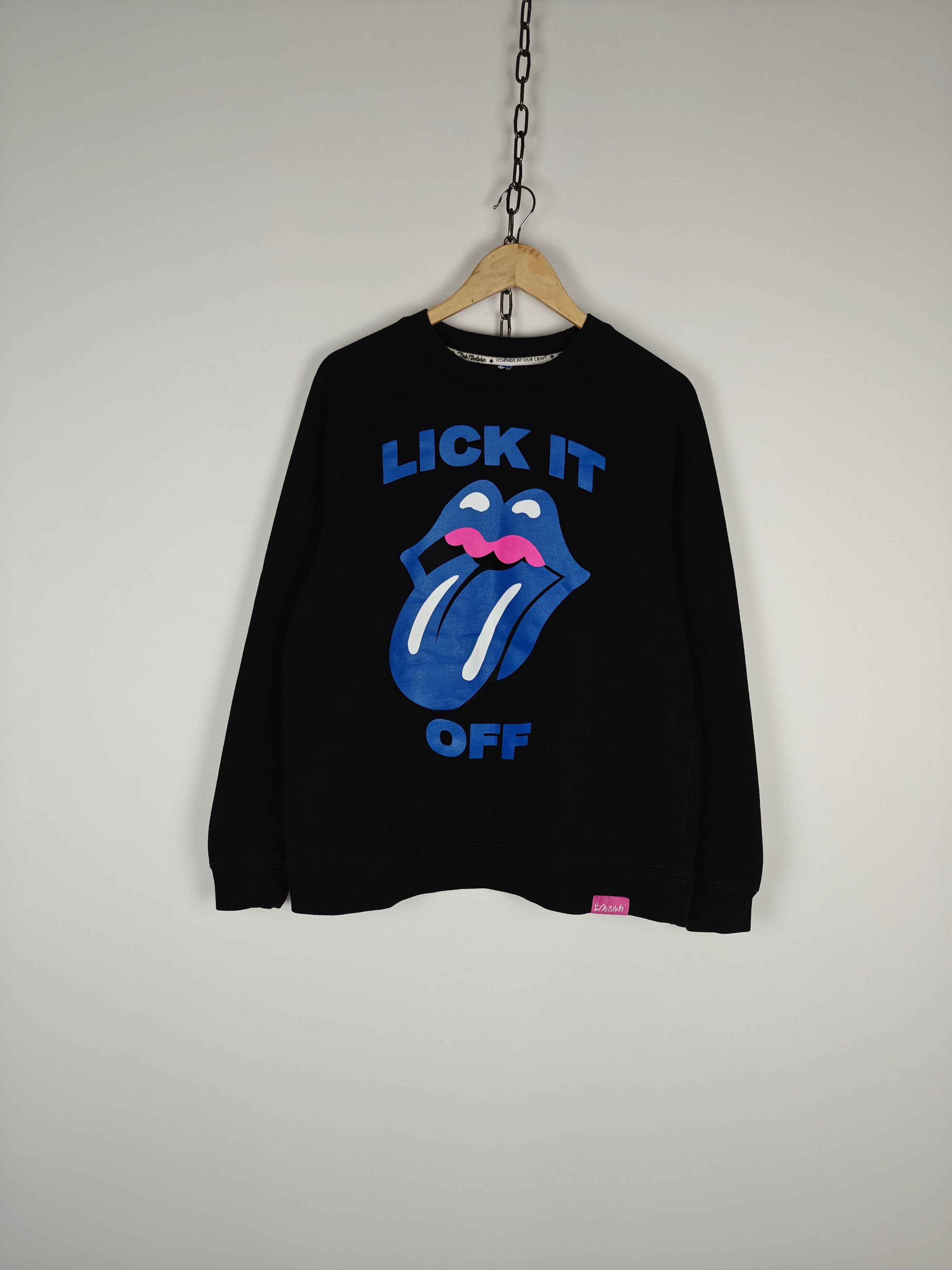 Pink Dolphin Pink Dolphin Sweatshirt Crewneck Lick It Black size M Size US M / EU 48-50 / 2 - 1 Thumbnail