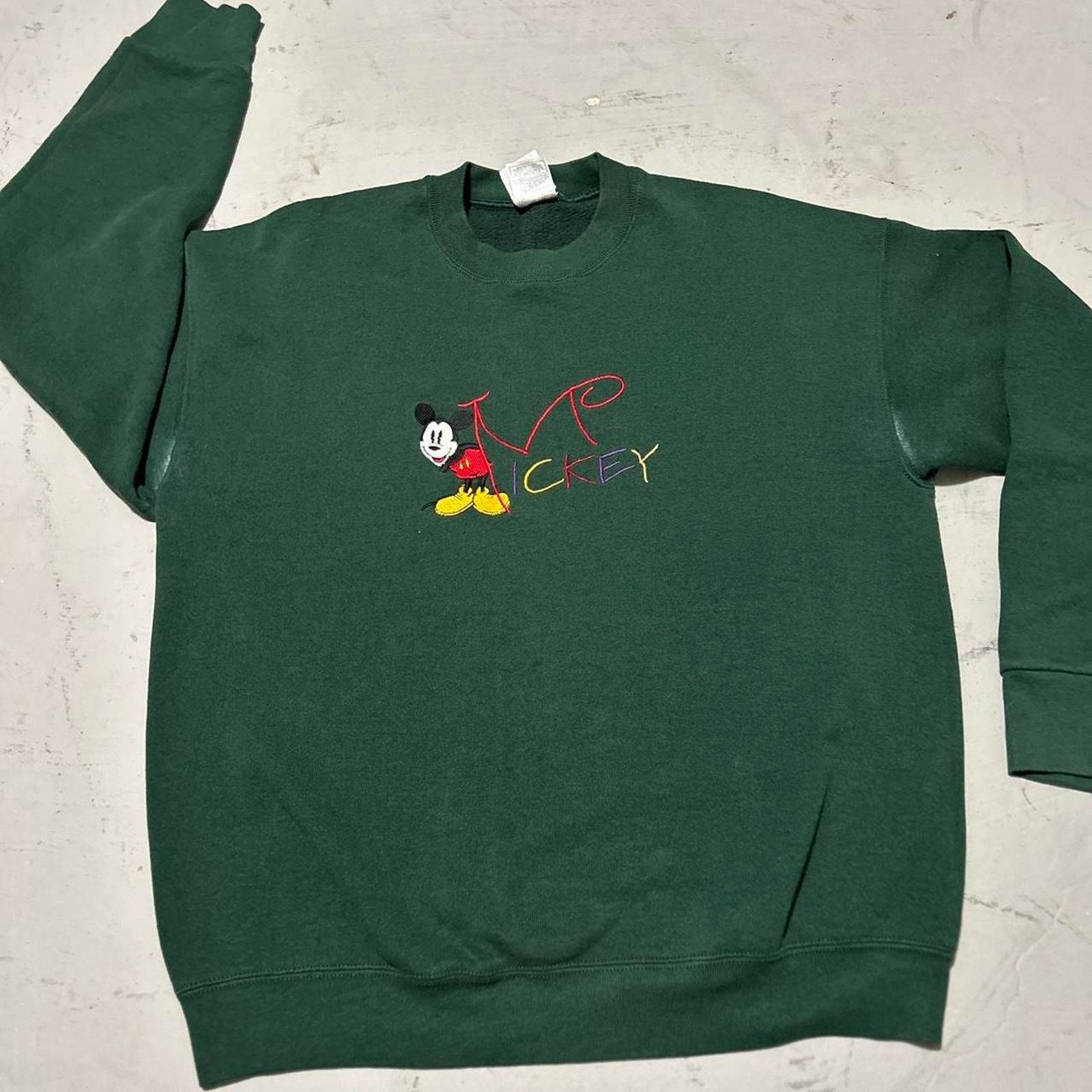 Disney **90s Vintage Made in USA Disney Mickey Mouse Crewneck Size US L / EU 52-54 / 3 - 1 Thumbnail