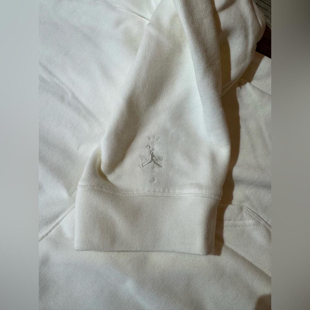 Designer RARE Air Jordan Men's Travis Scott Pullover Sail Hoodie Size US XXL / EU 58 / 5 - 4 Thumbnail