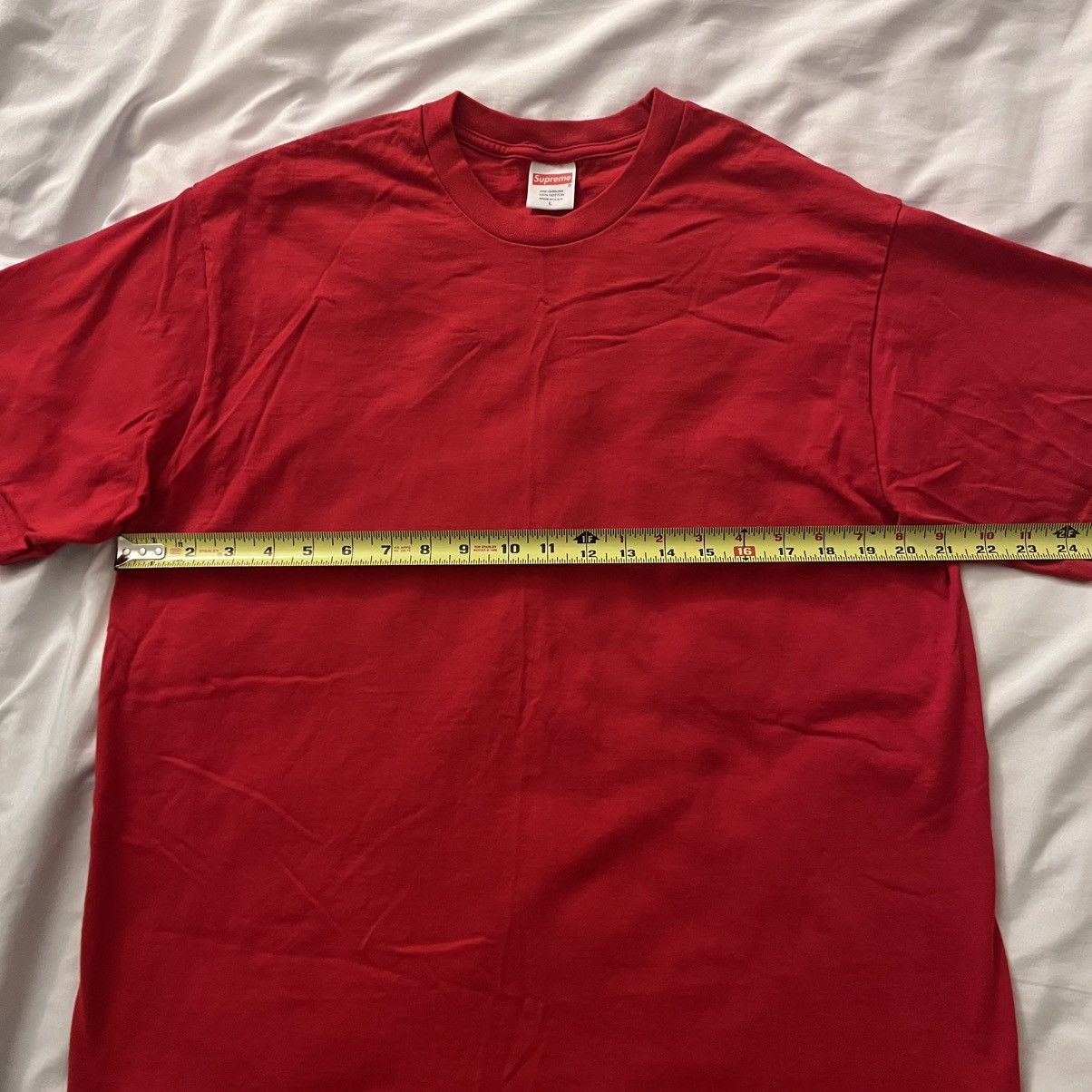 Supreme Supreme Blank Tee - Large Red Size US L / EU 52-54 / 3 - 5 Thumbnail