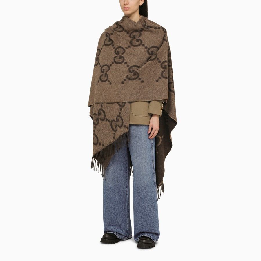 Gucci o1d2blof0824 Size: OS / Reversible Jumbo Cashmere Cape Size ONE SIZE - 2 Thumbnail
