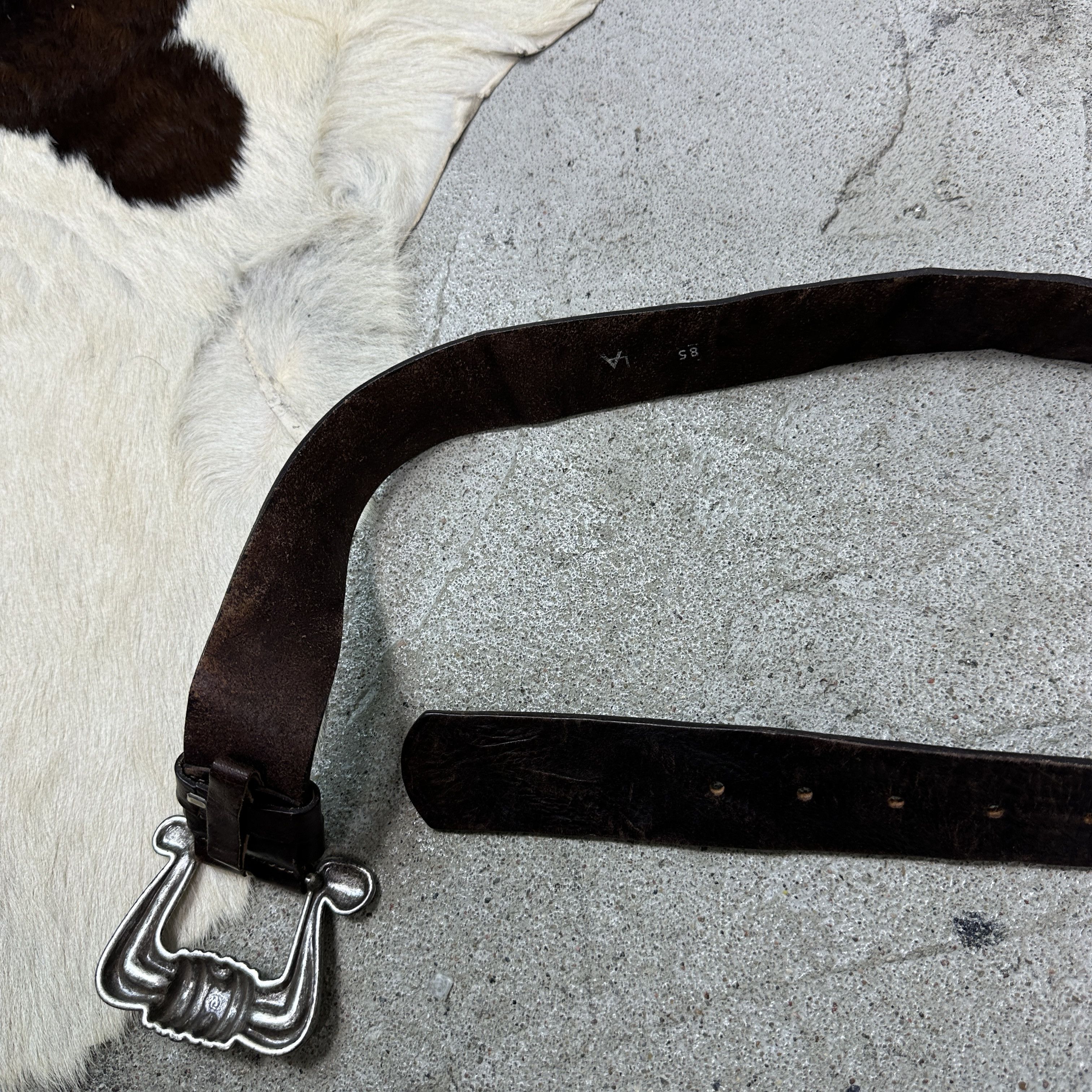 Vintage Vintage Avant Garde Leather Western Cowboy Belt 90s Size ONE SIZE - 4 Thumbnail